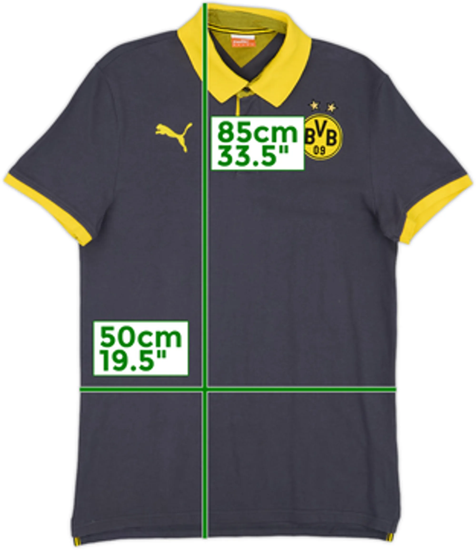 2014-15 Dortmund Puma Polo Shirt - 8/10 - (M)