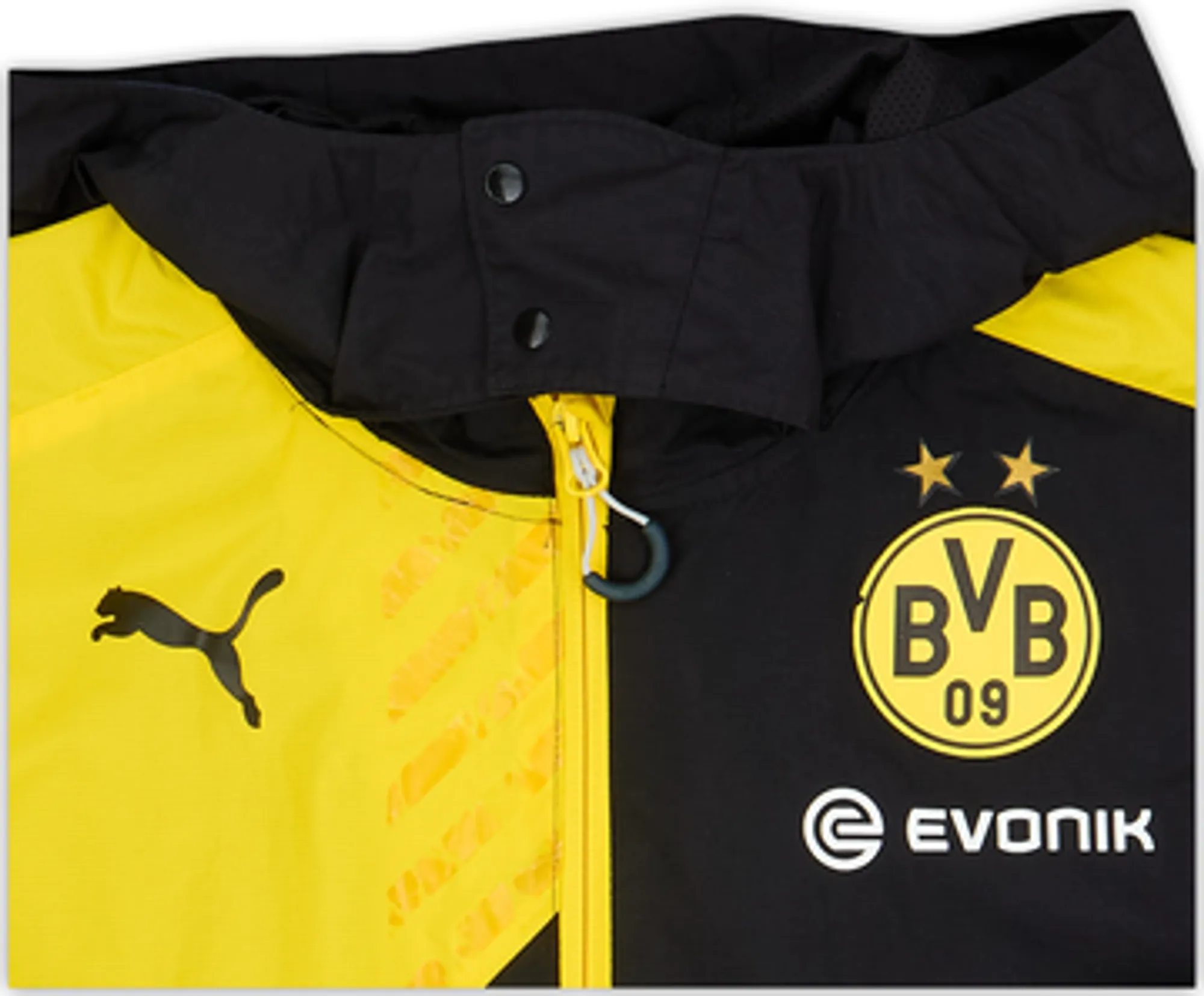 2015-16 Borussia Dortmund Puma Hooded Rain Jacket - 8/10 - (S)