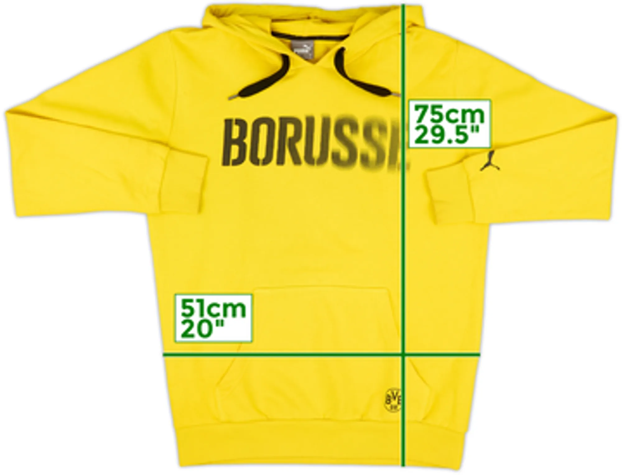 2016-17 Borussia Dortmund Puma Hoodie - 7/10 - (M)
