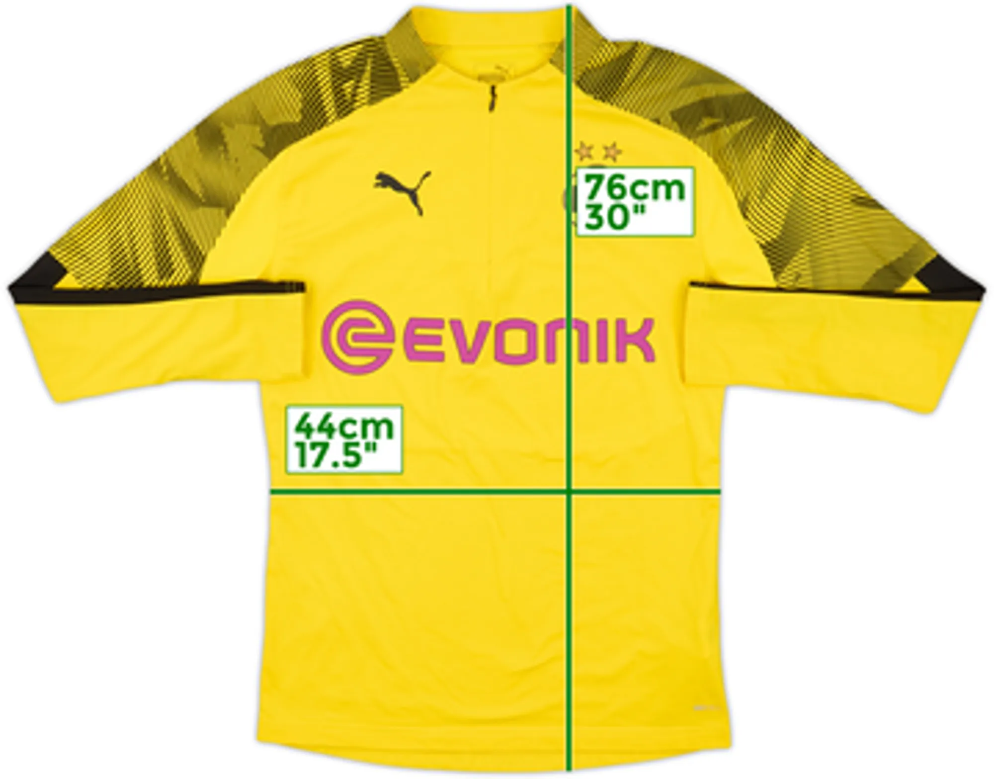 2019-20 Borussia Dortmund Puma 1/4 Zip Training Top - 9/10 - (S)