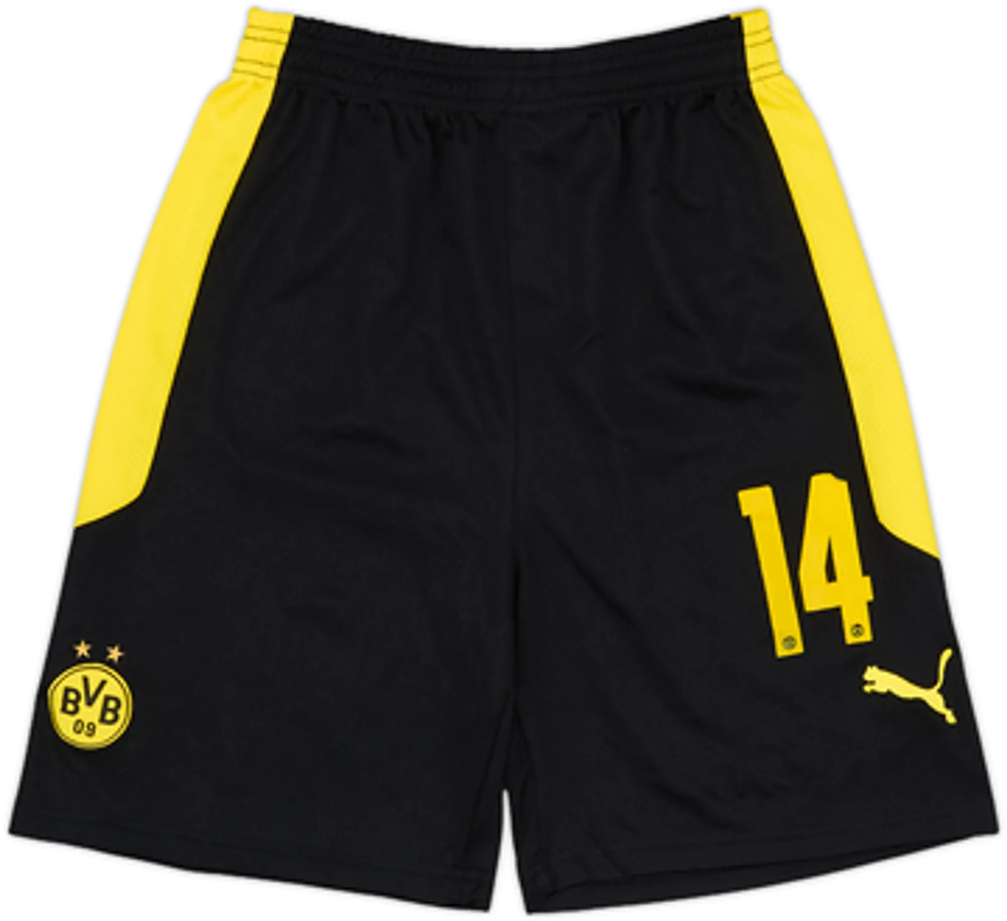 2020-21 Borussia Dortmund Player Issue Home Shorts #14 - 7/10 - (M)