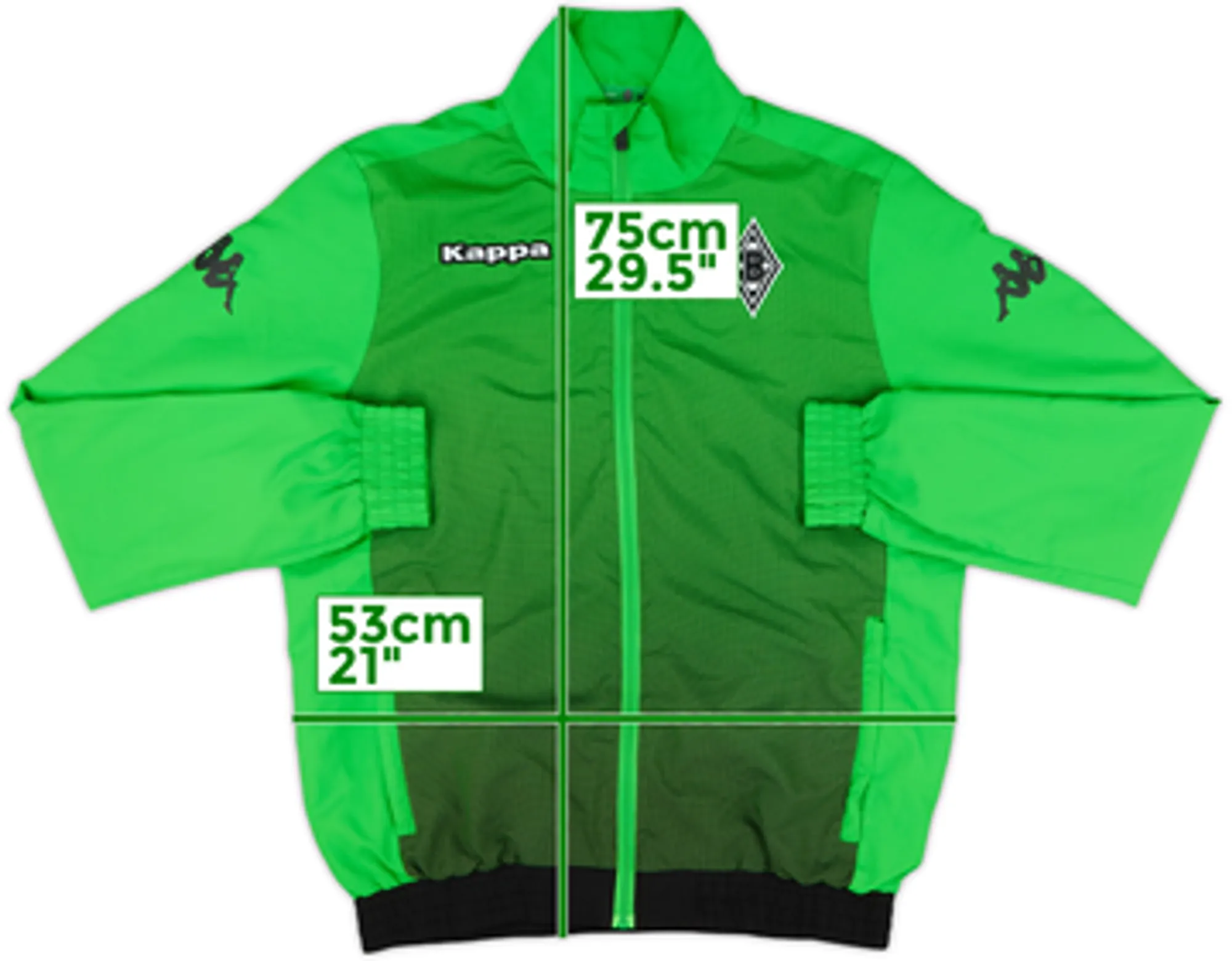 2015-16 Borussia Monchengladbach Kappa Track Jacket - 10/10 - (M)