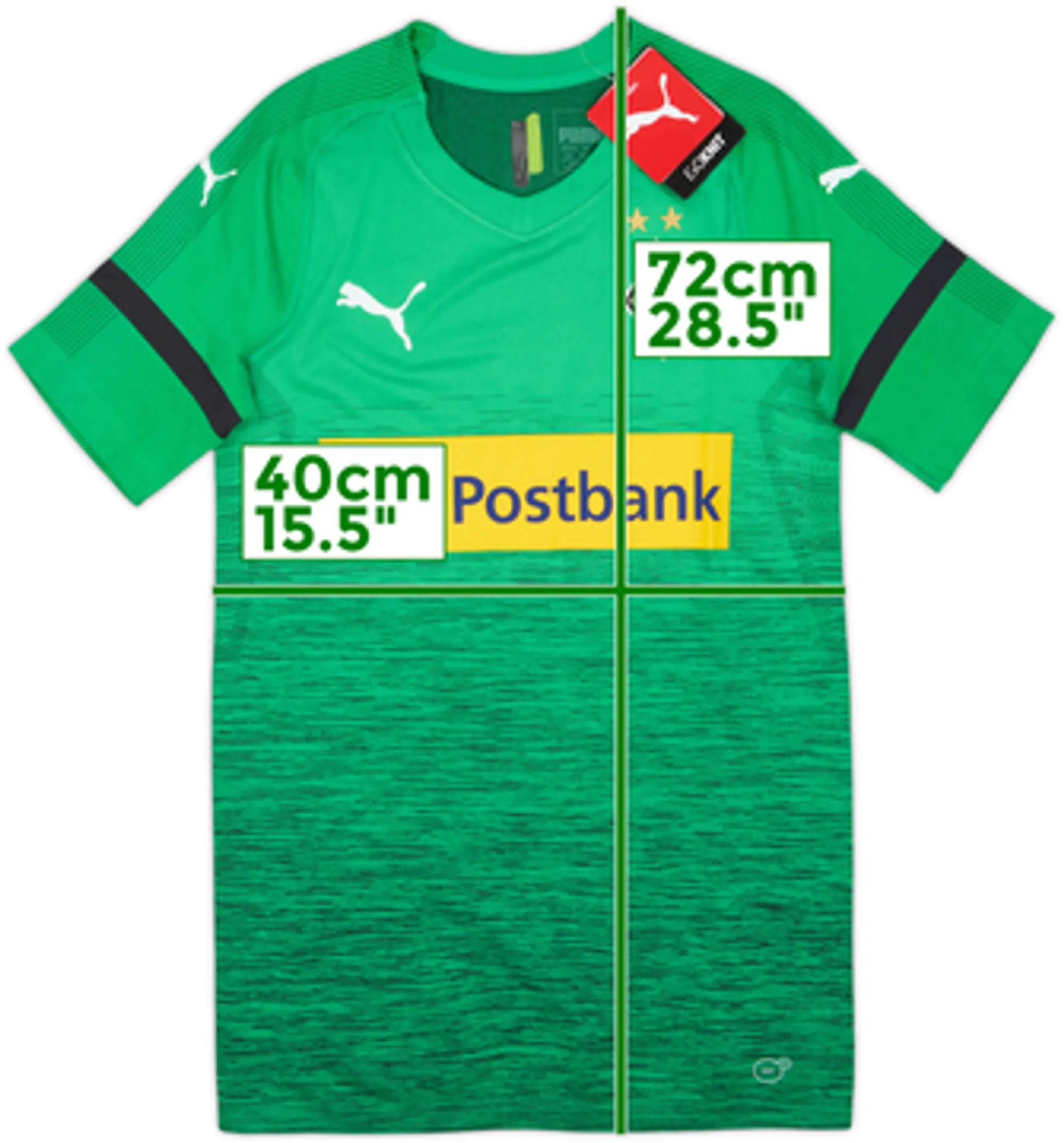 2018-19 Borussia Monchengladbach Authentic Third Shirt (M)