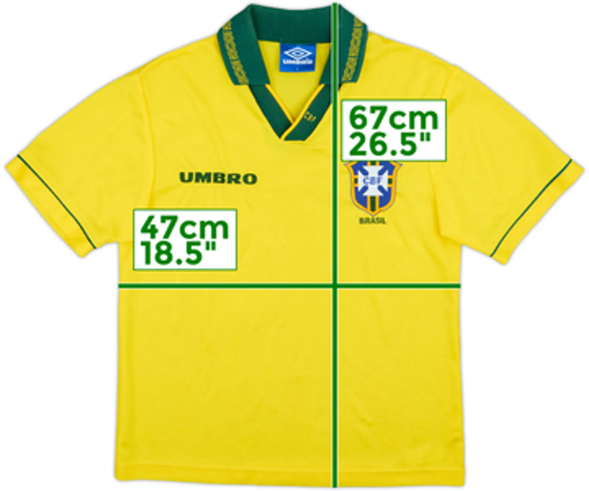 1993-94 Brazil Home Shirt - 8/10 - (XL)
