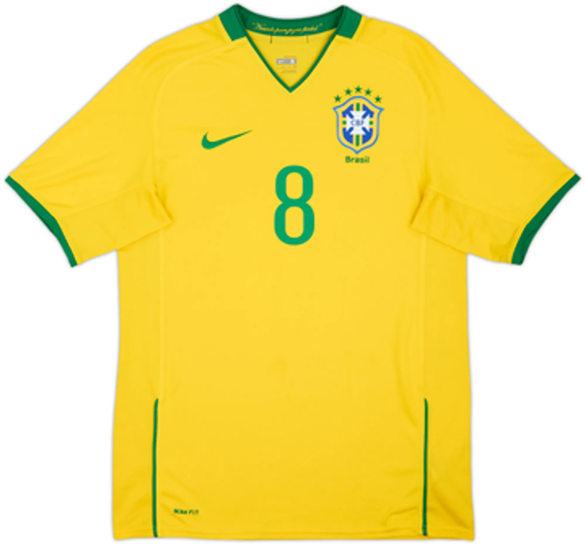 2008-10 Brazil Home Shirt Kaka #8 - 8/10 - (XL)