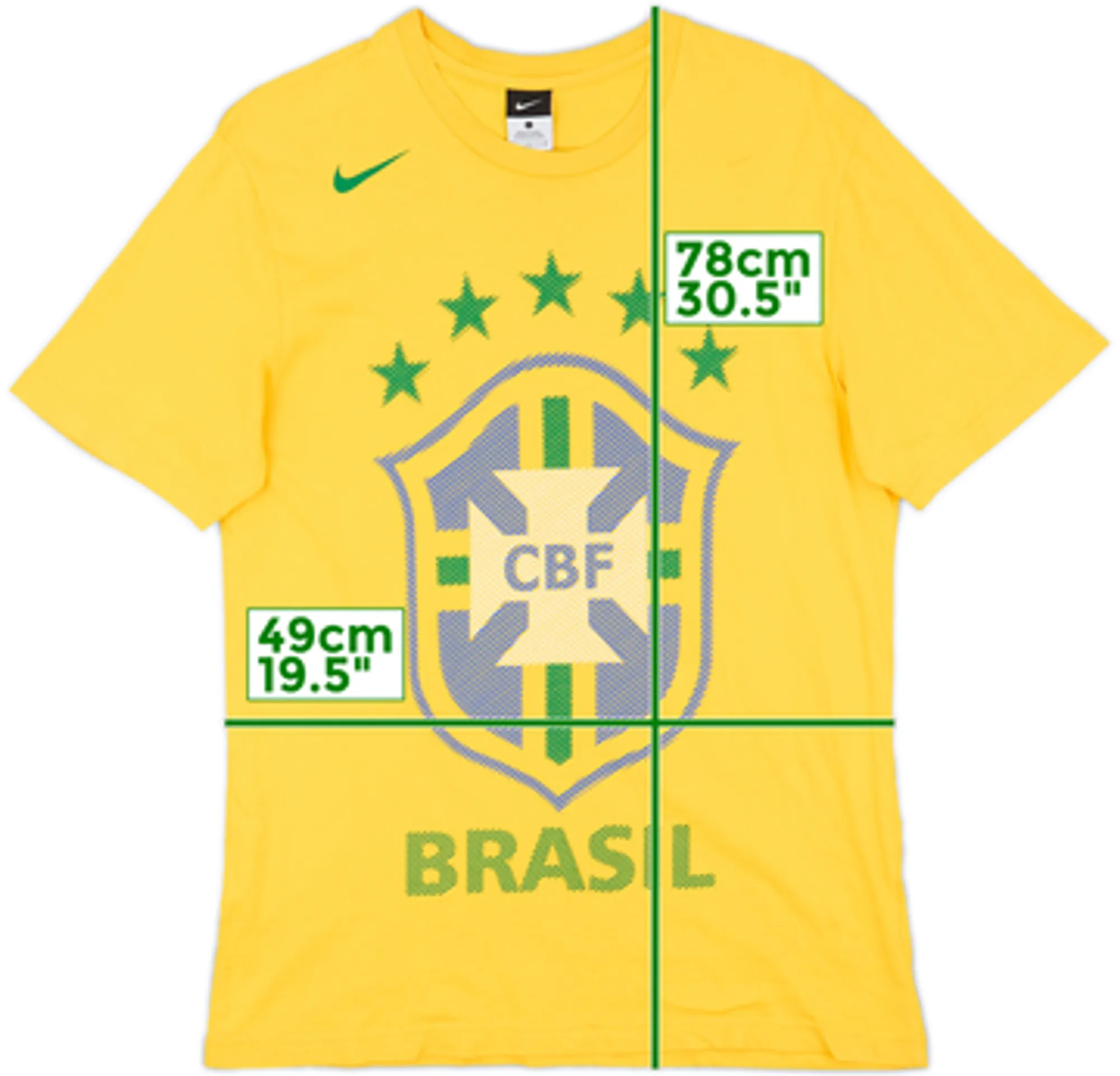 2010-11 Brazil Nike Graphic Tee - 8/10 - (L)