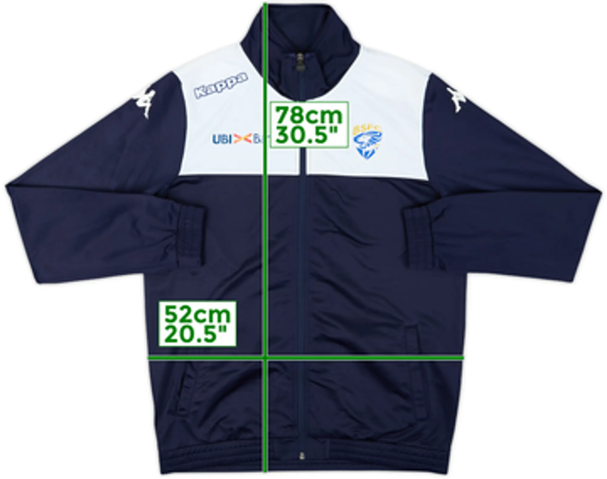 2017-18 Brescia Kappa Track Jacket - 8/10 - (L)