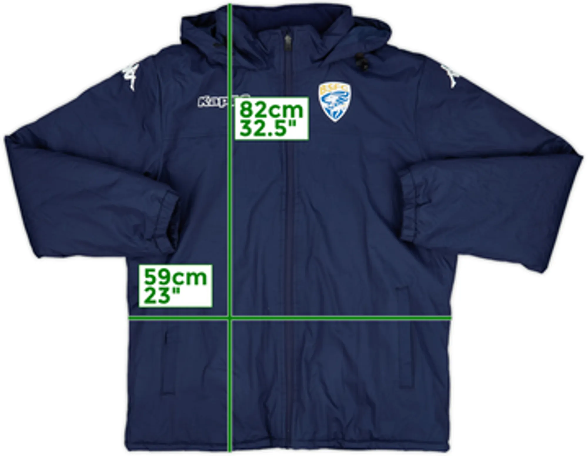 2019-20 Brescia Kappa Padded Bench Coat - 10/10 - (L)