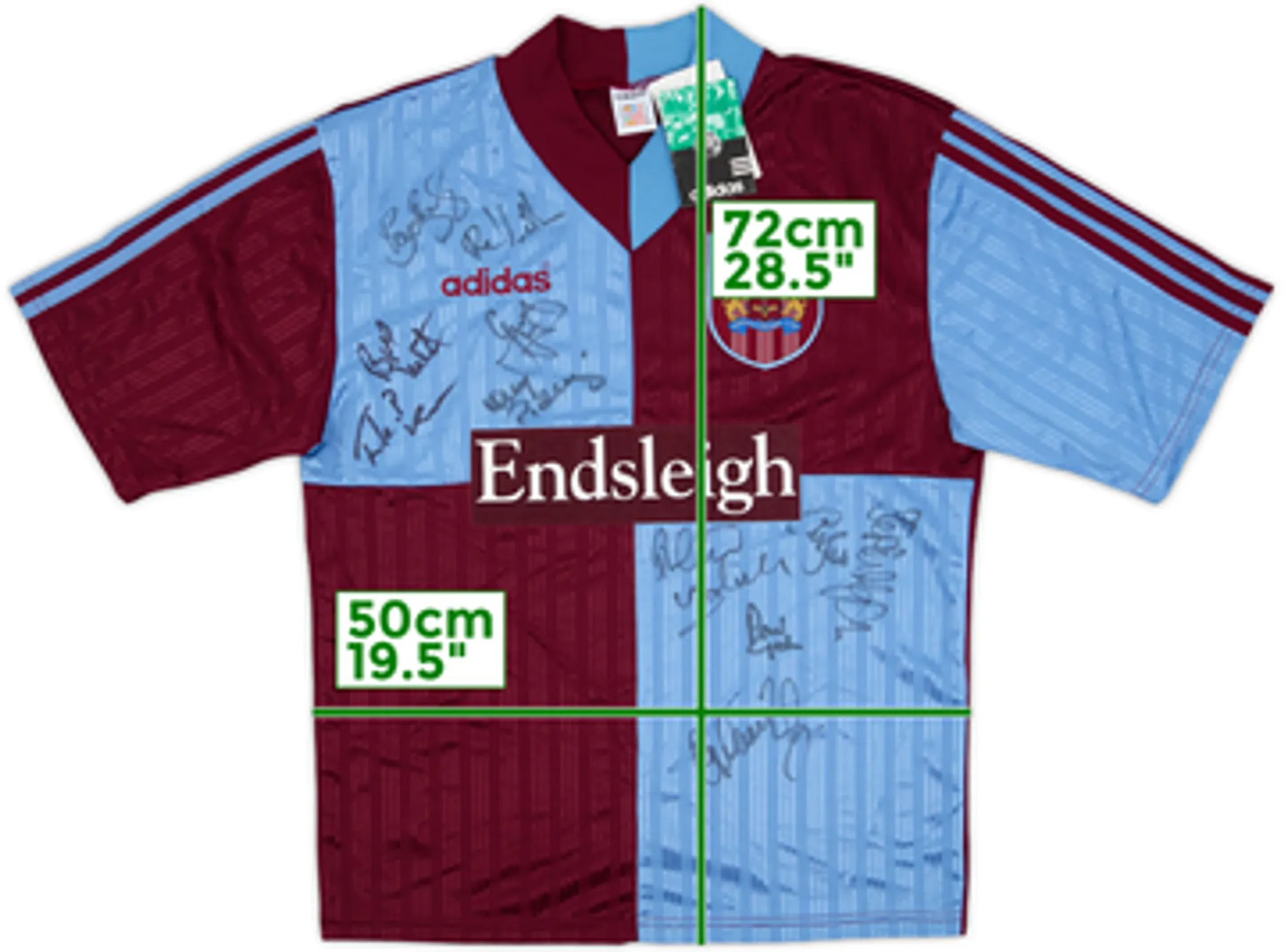 1996-98 Burnley Squad Signed Home Shirt (M)