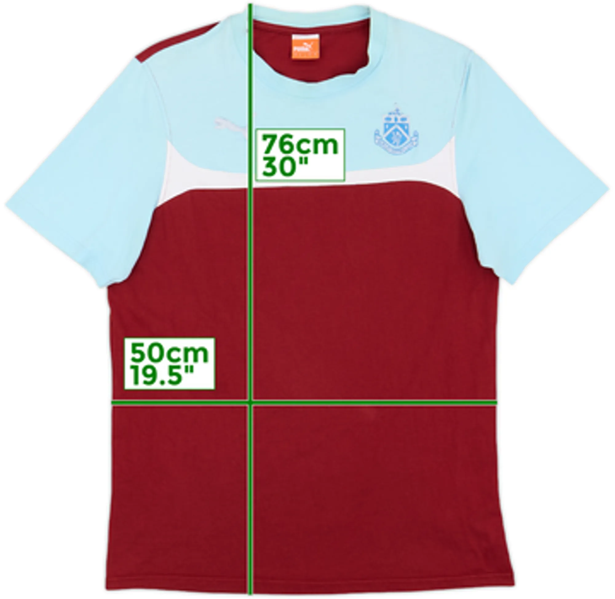 2014-15 Burnley Puma Cotton Tee - 8/10 - (L)