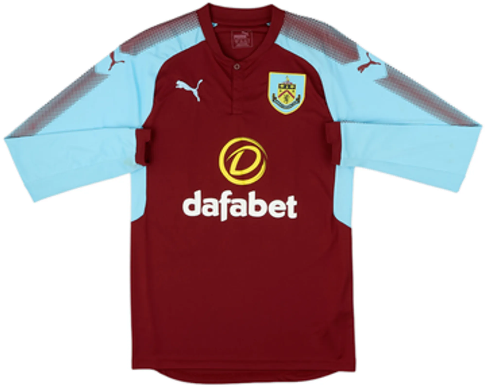 2017-18 Burnley Home L/S Shirt Barnes #10 - 8/10 - (S)