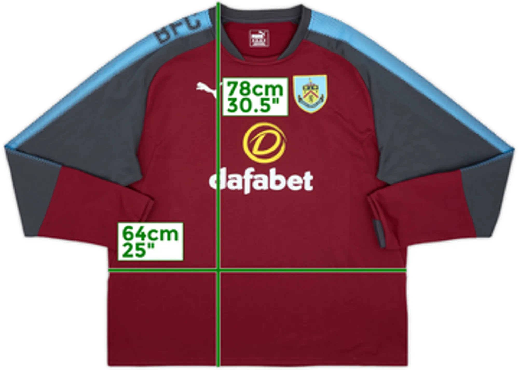 2017-18 Burnley Puma Sweat Top - 8/10 - (XXL)