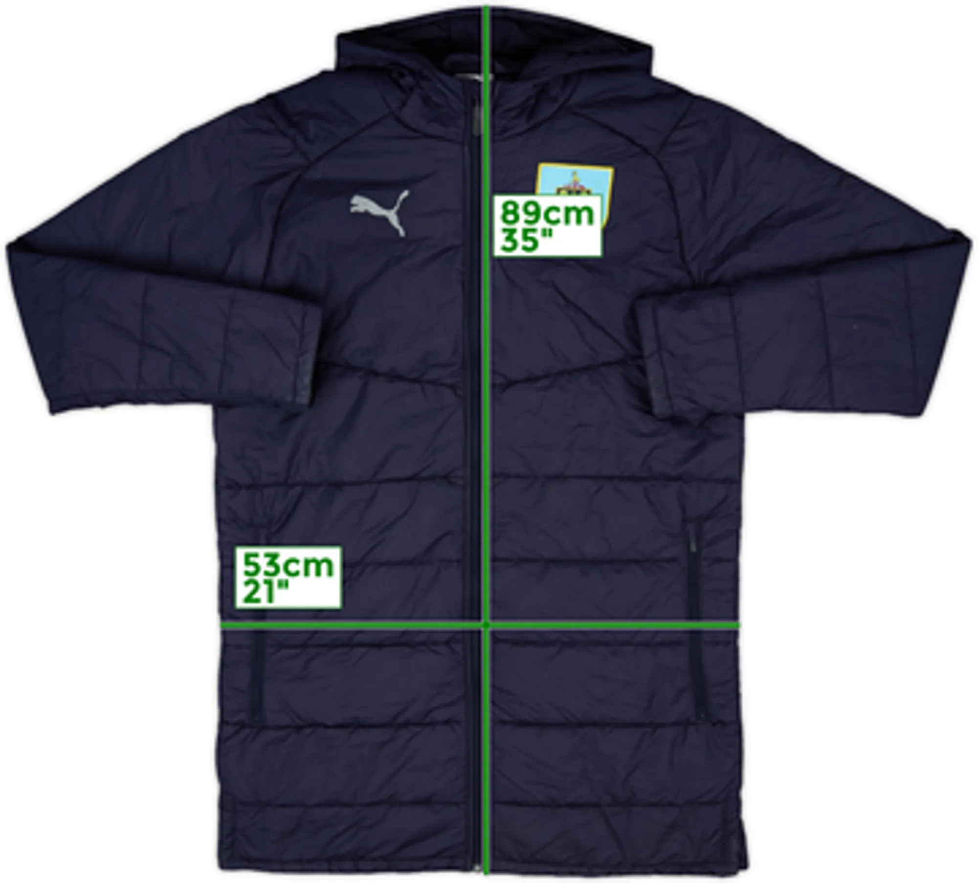 2018-19 Burnley Puma Padded Bench Coat - 8/10 - (S)