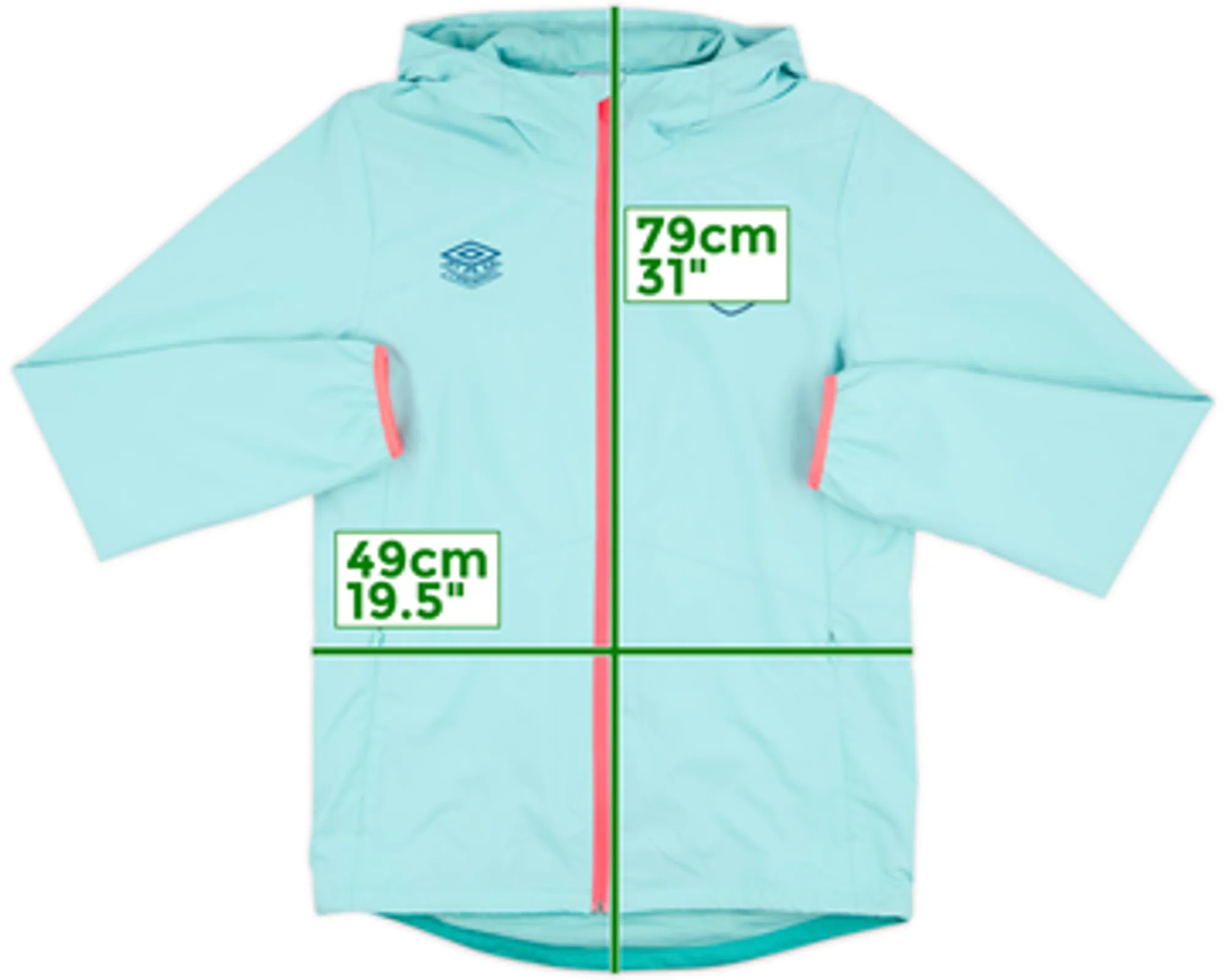2023-24 Burnley Umbro Hooded Track Jacket - 8/10 - (S)