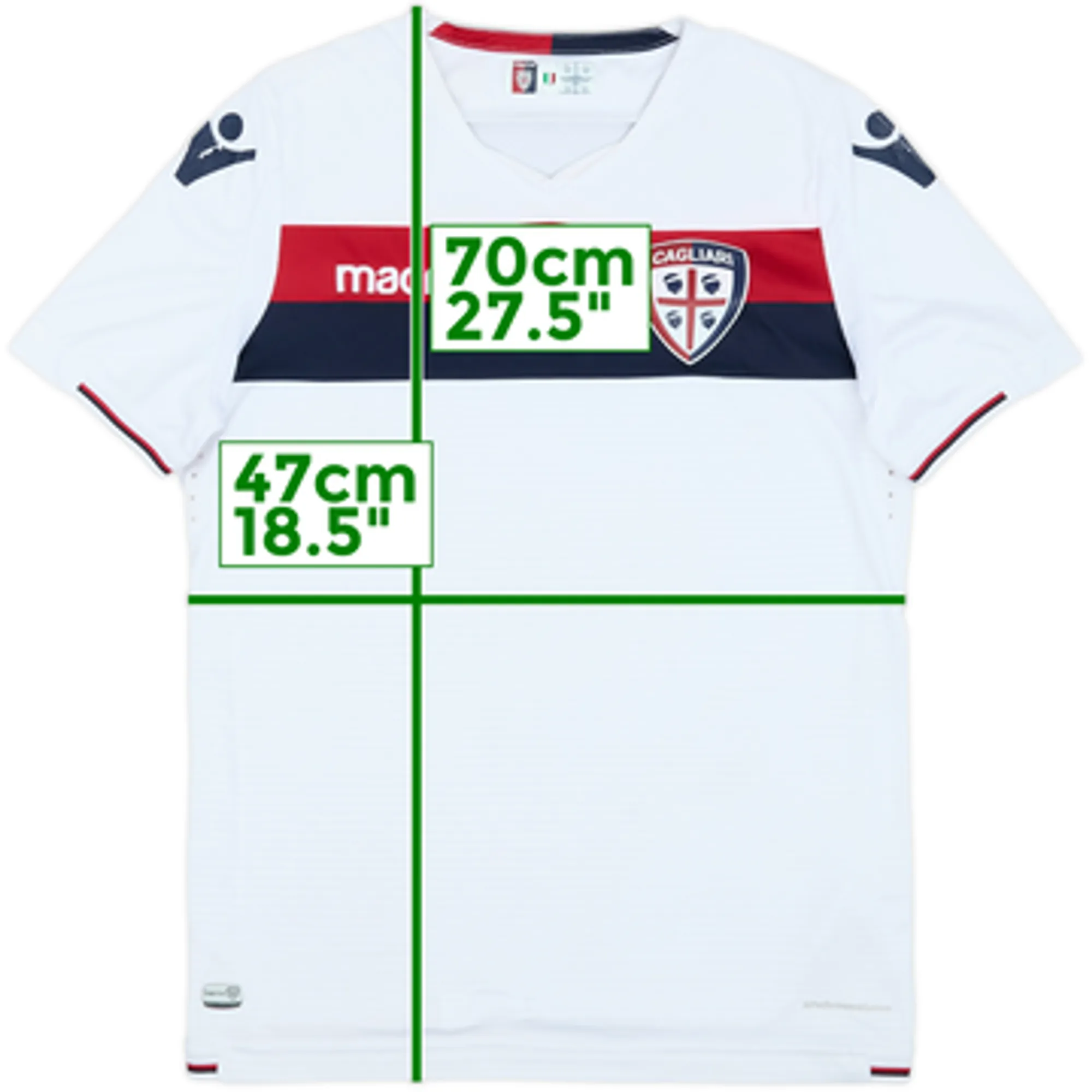 2017-18 Cagliari Away Shirt - 7/10 - (XL)