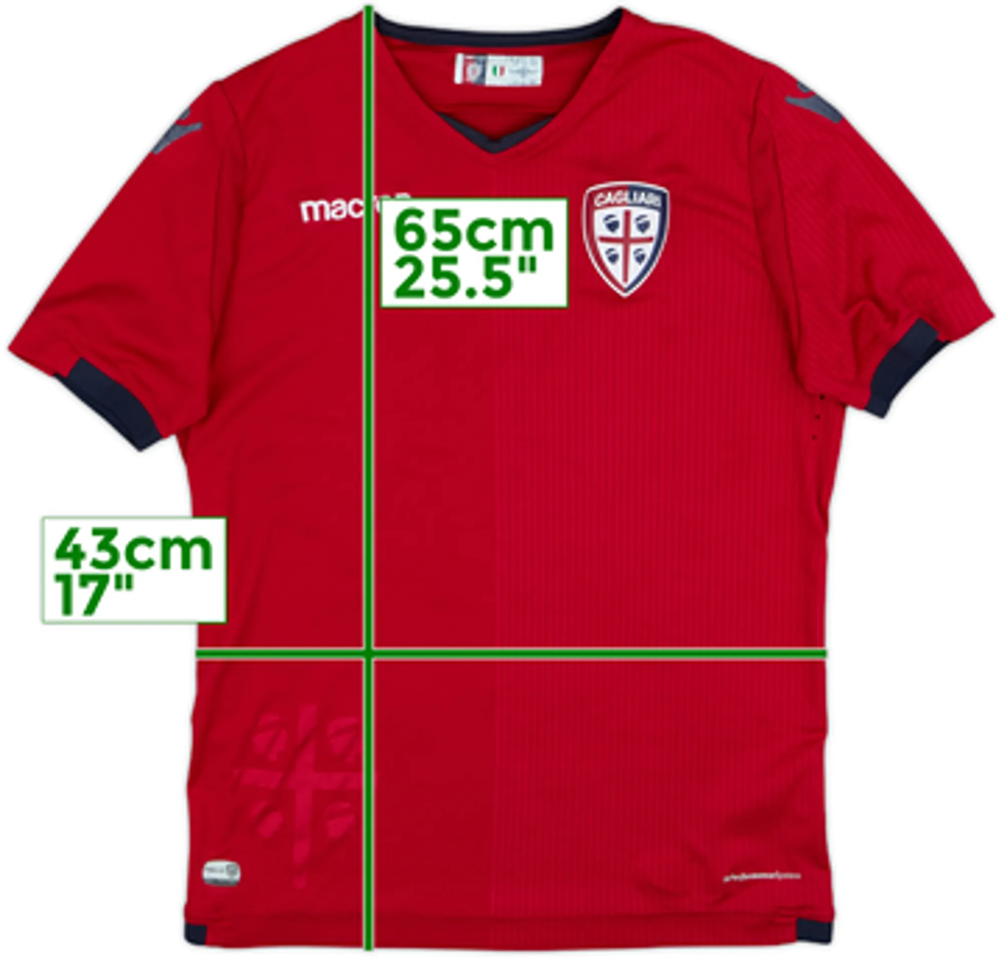 2017-18 Cagliari Macron Training Shirt - 7/10 - (XL.Boys)
