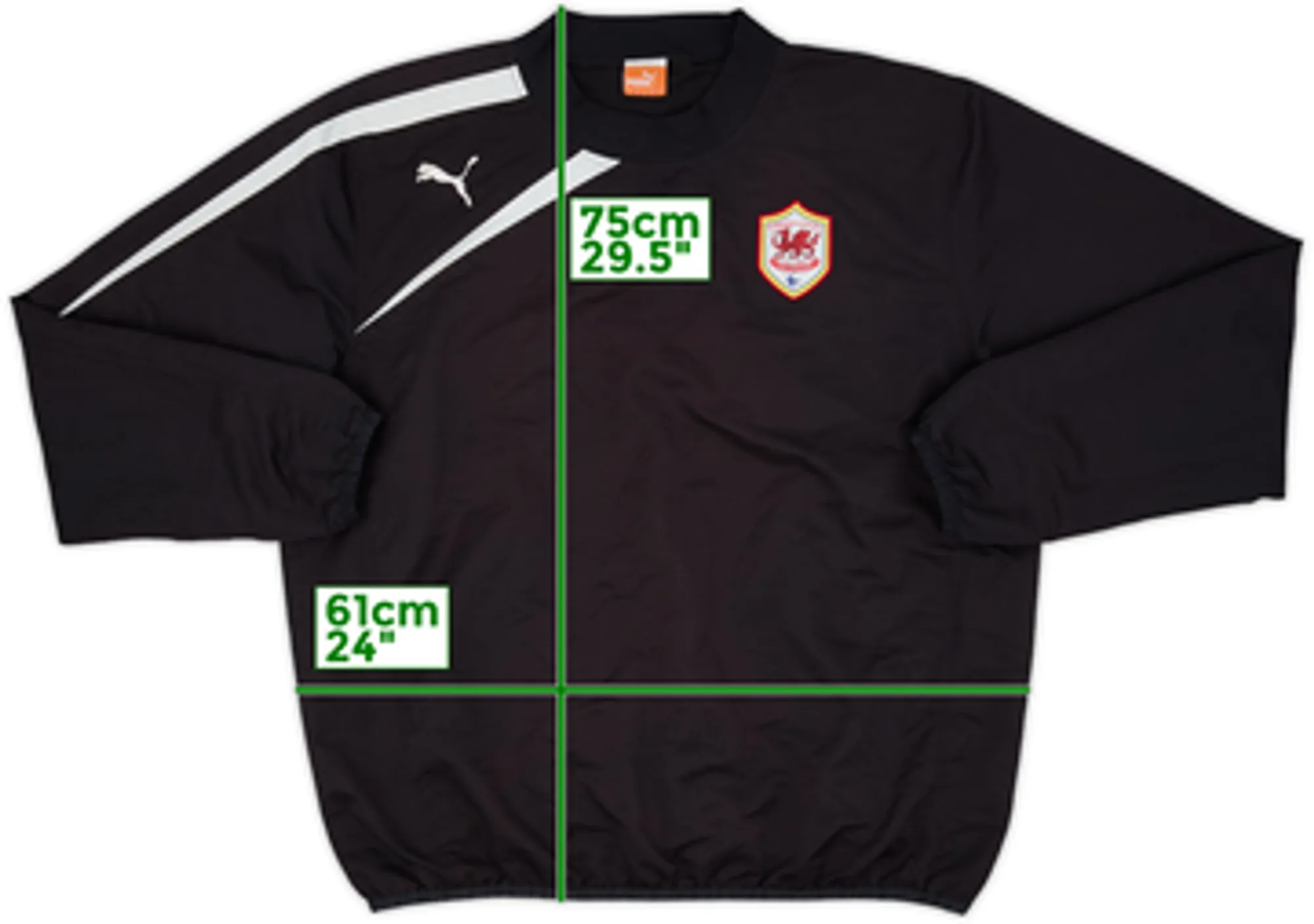 2013-14 Cardiff City Puma Sweat Top - 8/10 - (XL)
