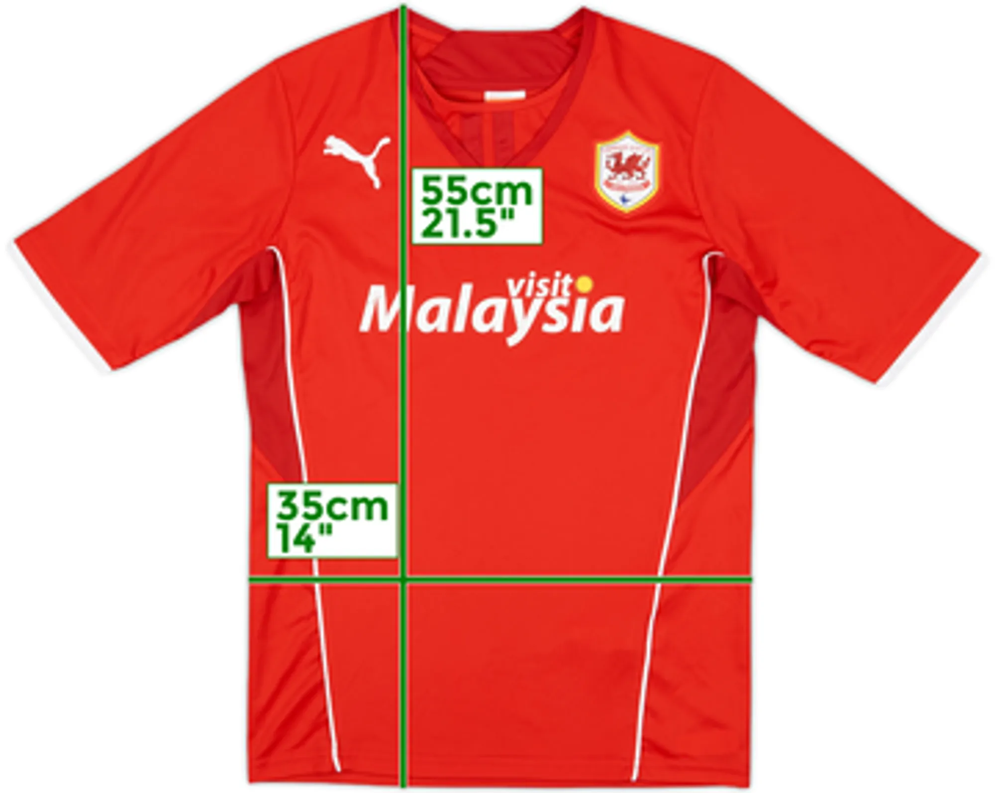 2013-14 Cardiff Home Shirt - 6/10 - (S)