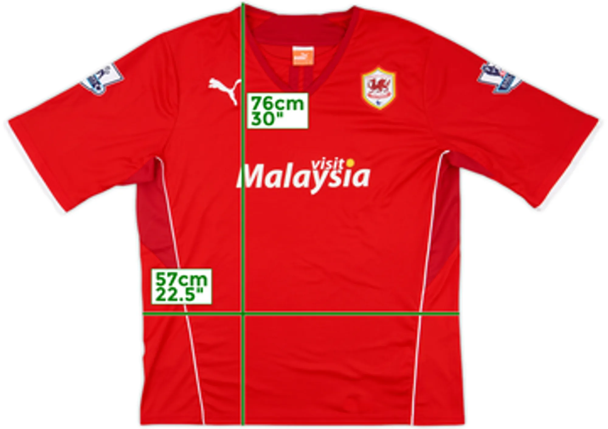 2013-14 Cardiff Home Shirt - 9/10 - (L)