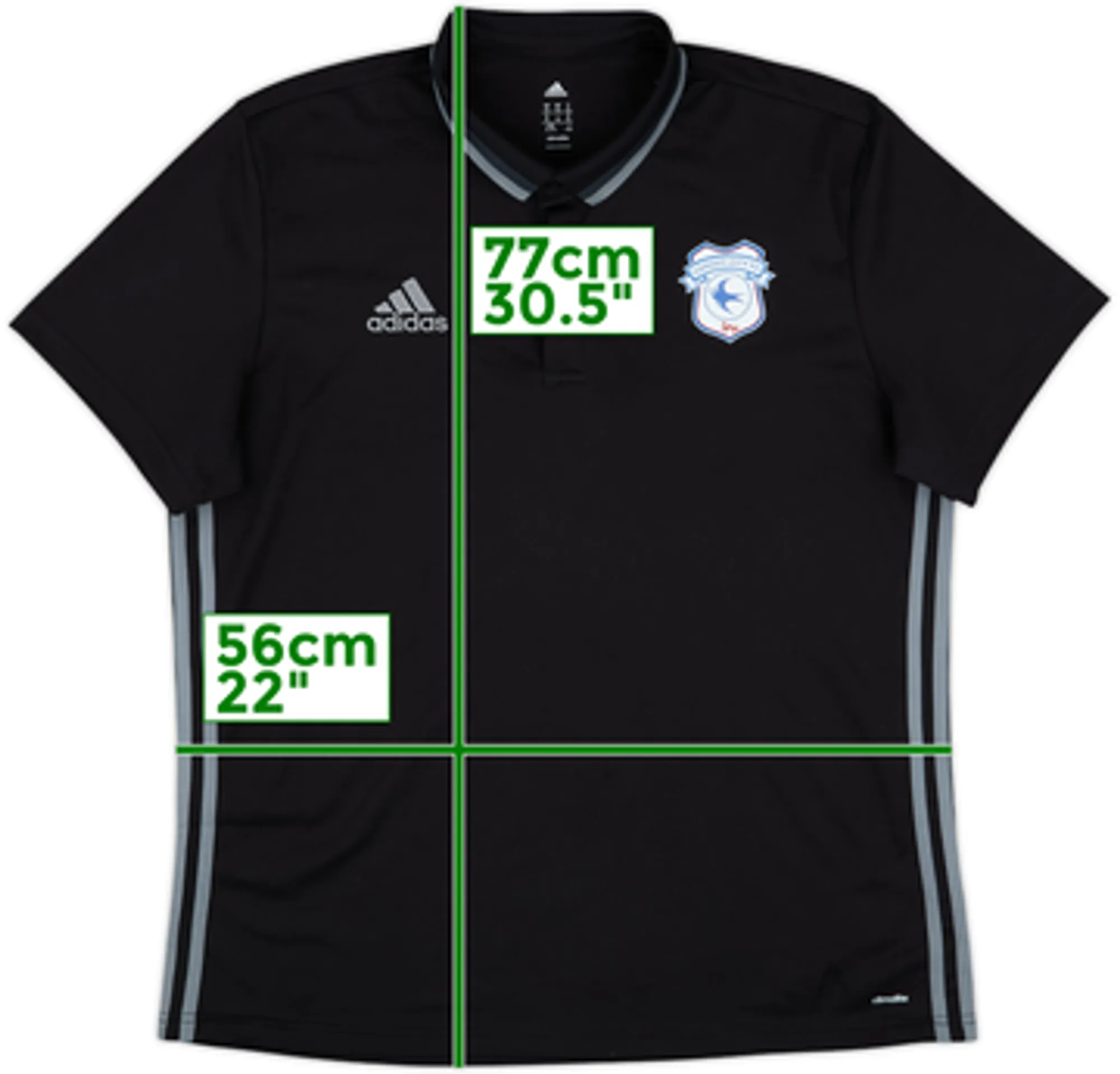 2016-17 Cardiff City adidas Polo Shirt - 10/10 - (XL)