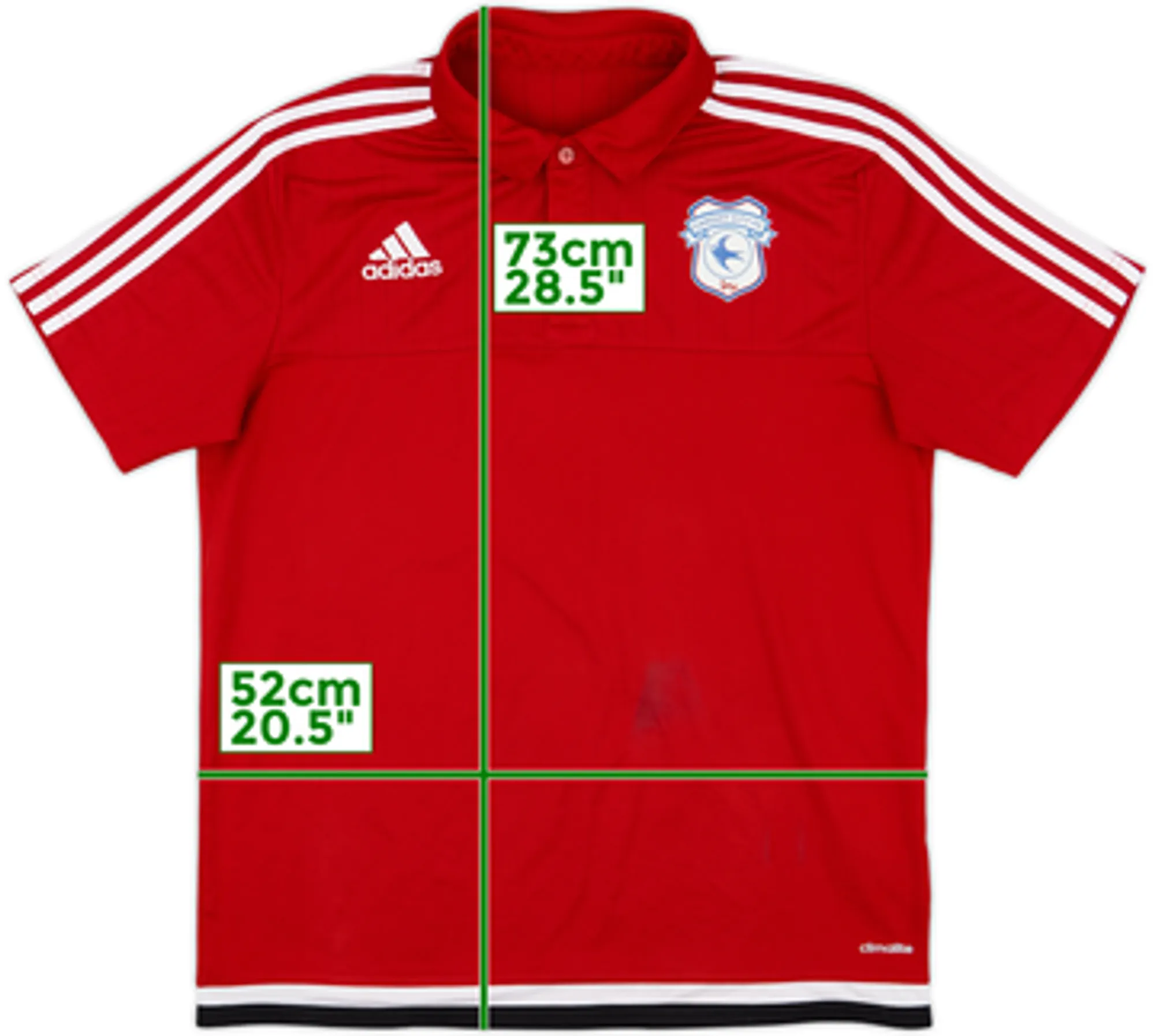 2016-17 Cardiff adidas Polo Shirt - 7/10 - (M)