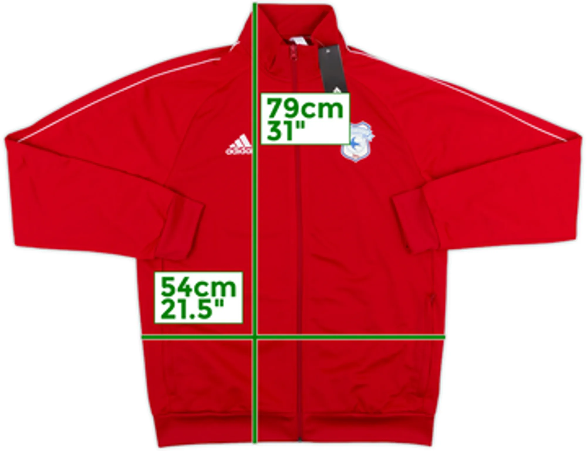 2020-21 Cardiff City adidas Track Jacket (L)