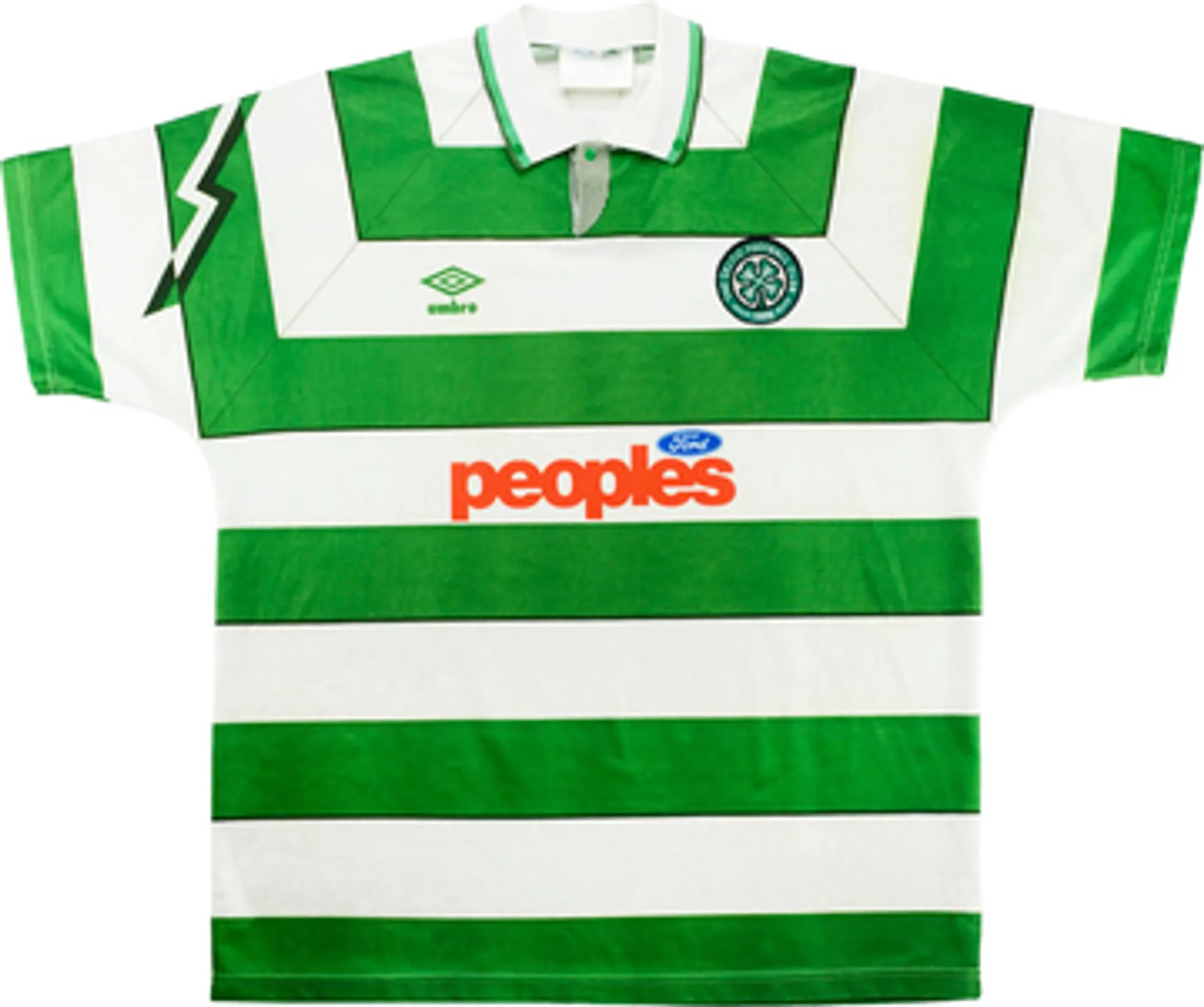 1991-92 Celtic Home Shirt - 8/10 - (XL)