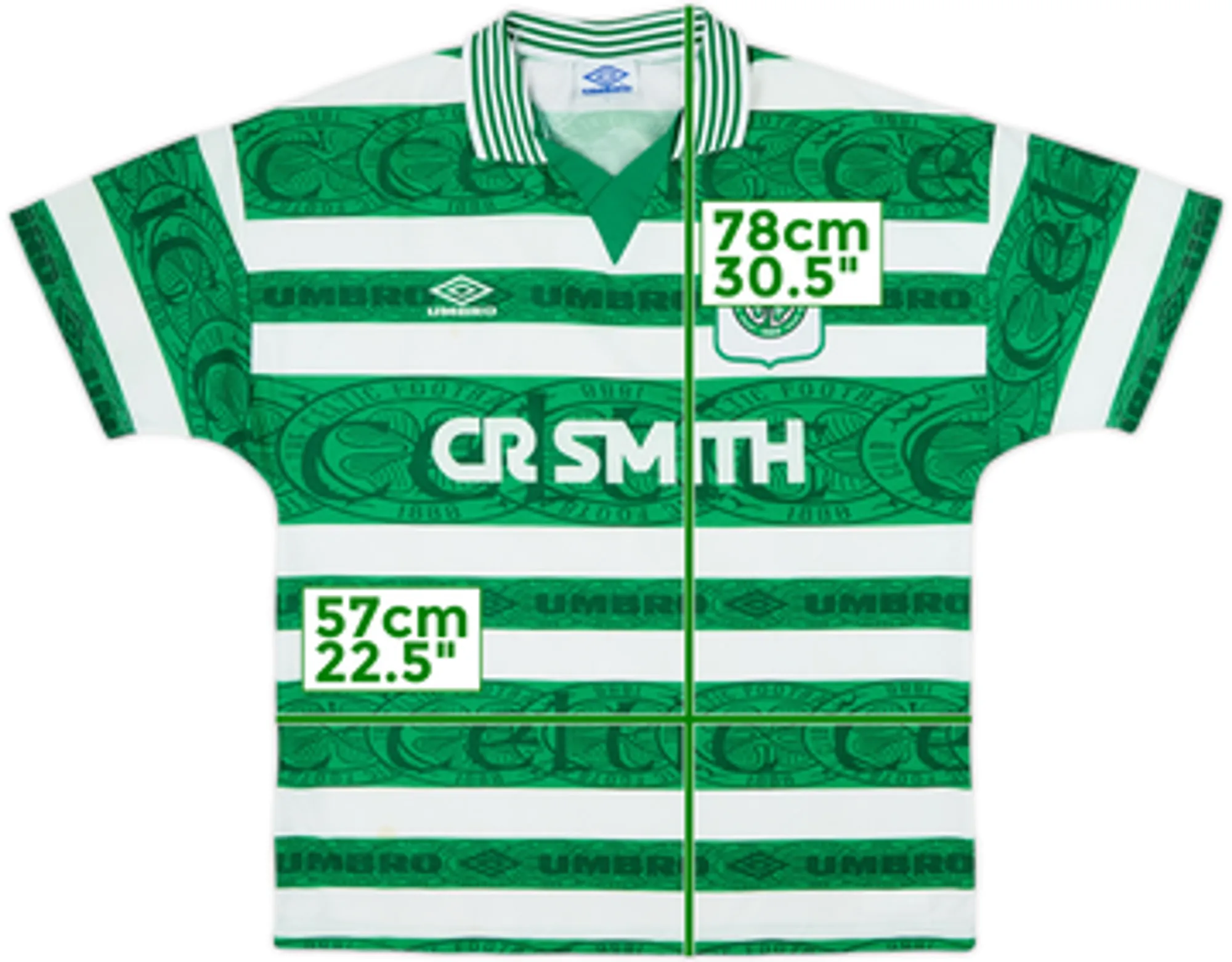 1995-97 Celtic Home Shirt - 10/10 - (M)