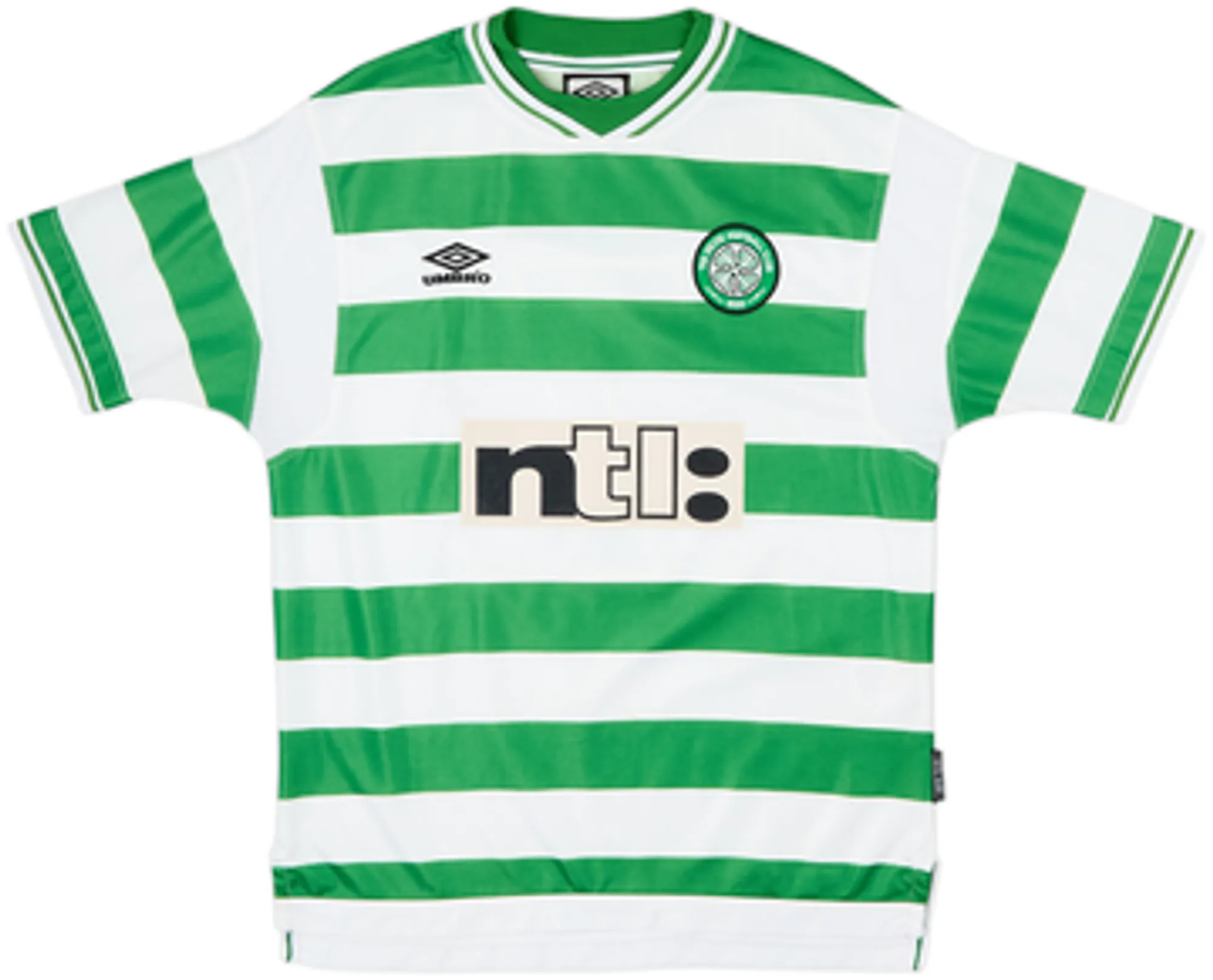 1999-01 Celtic Home Shirt Larsson #7 - 8/10 - (XXL)