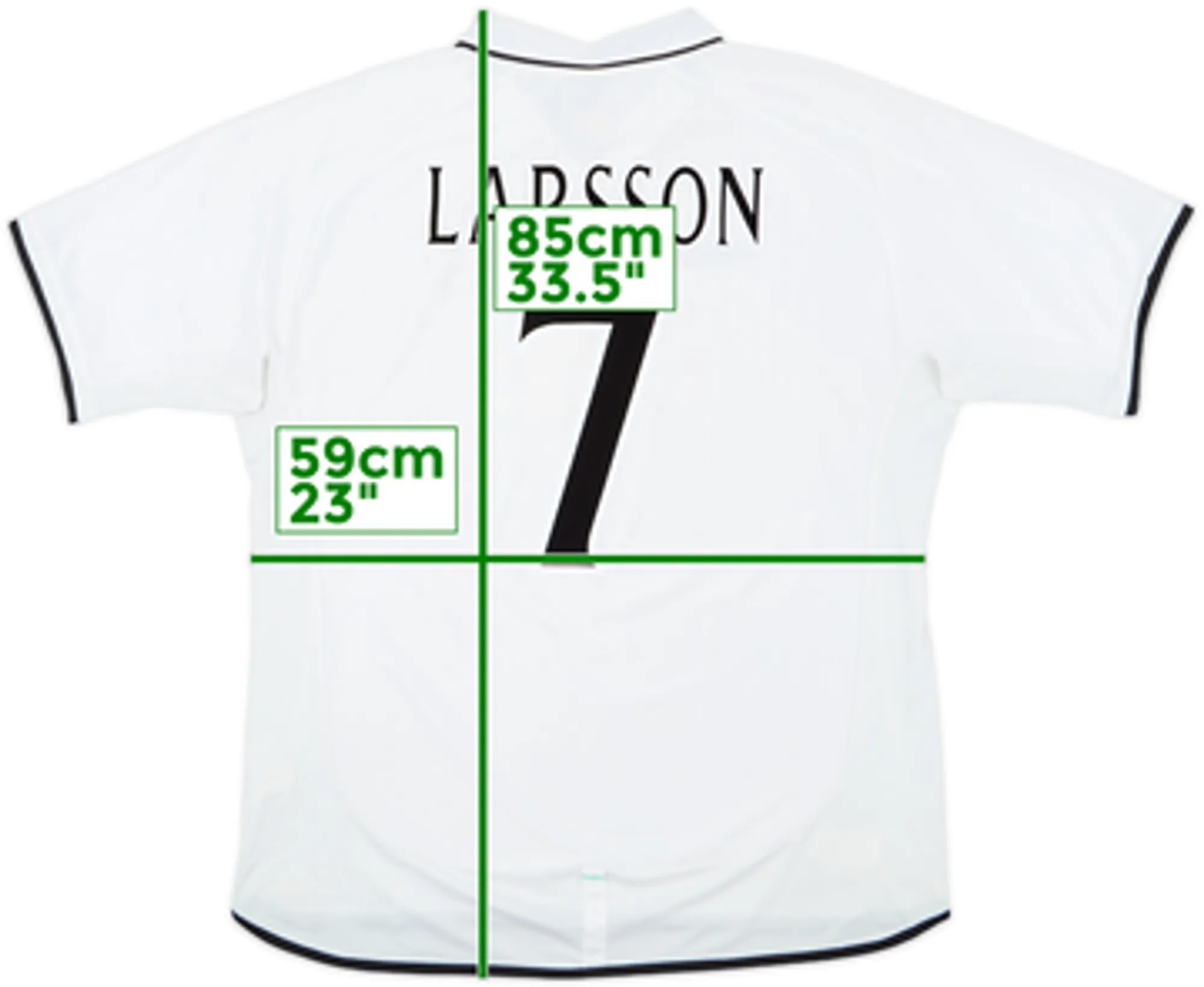 2001-02 Celtic Away Shirt Larsson #7 - 5/10 - (XXL)