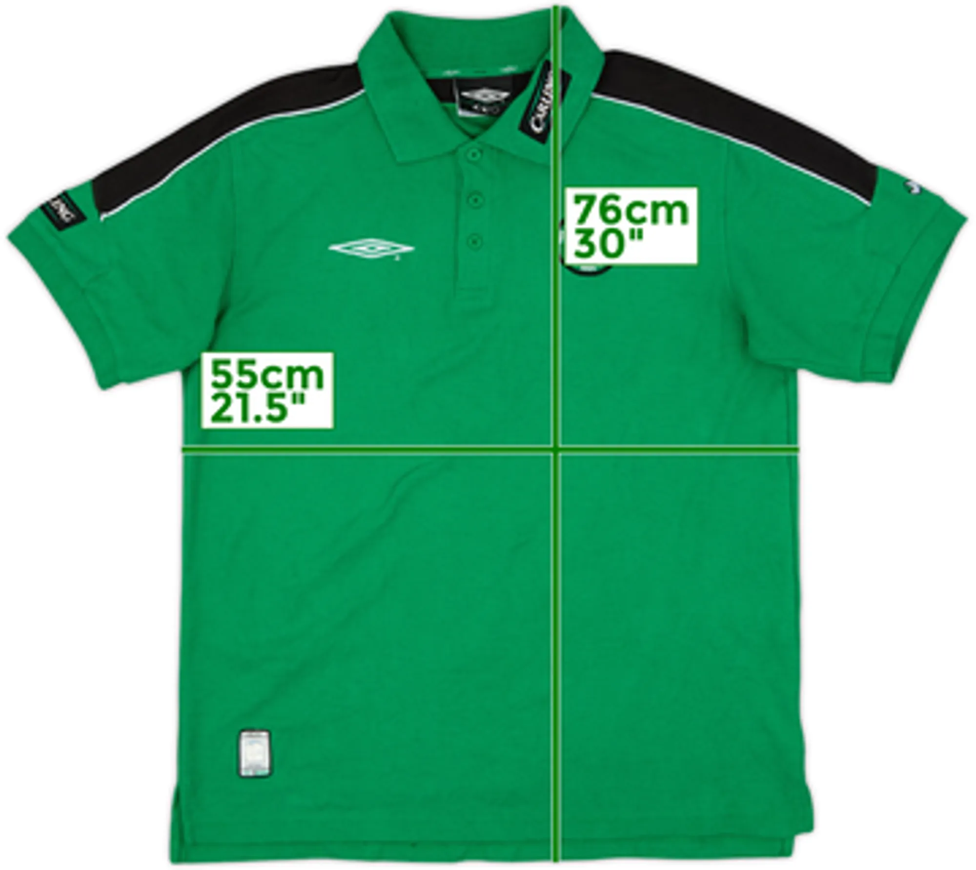 2001-02 Celtic Umbro Polo Shirt - 9/10 - (L)
