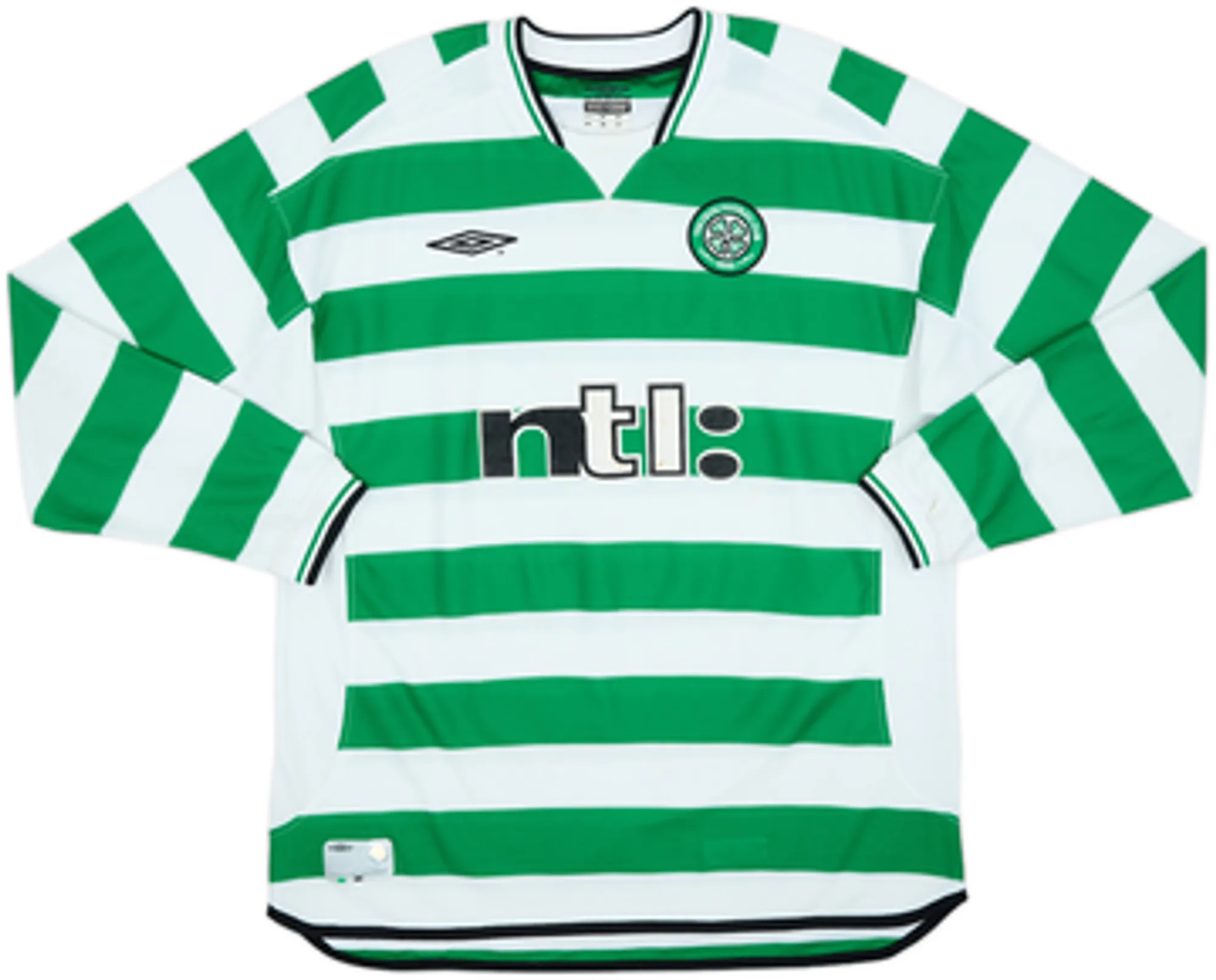 2001-03 Celtic Home L/S Shirt Lambert #14 - 5/10 - (XL)