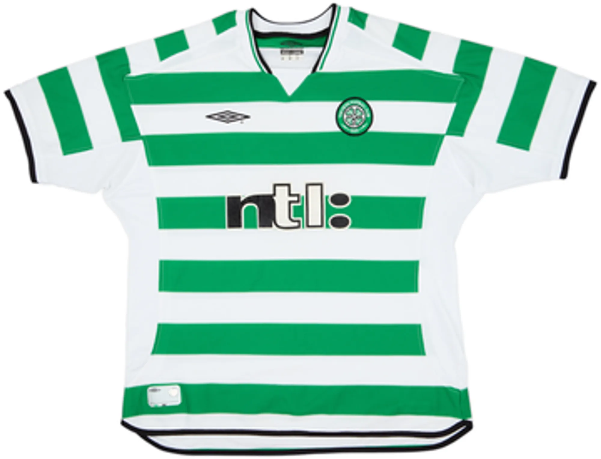 2001-03 Celtic Home Shirt Larsson #7 - 5/10 - (L)