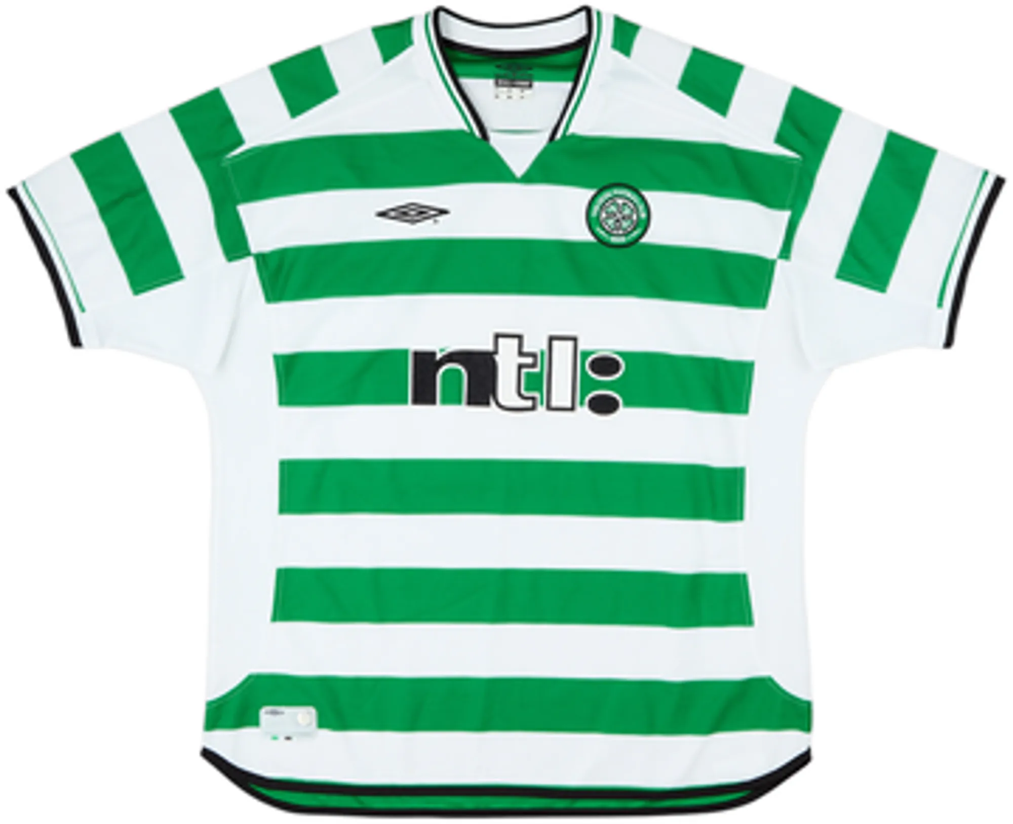 2001-03 Celtic Home Shirt Larsson #7 - 8/10 - (XXL)