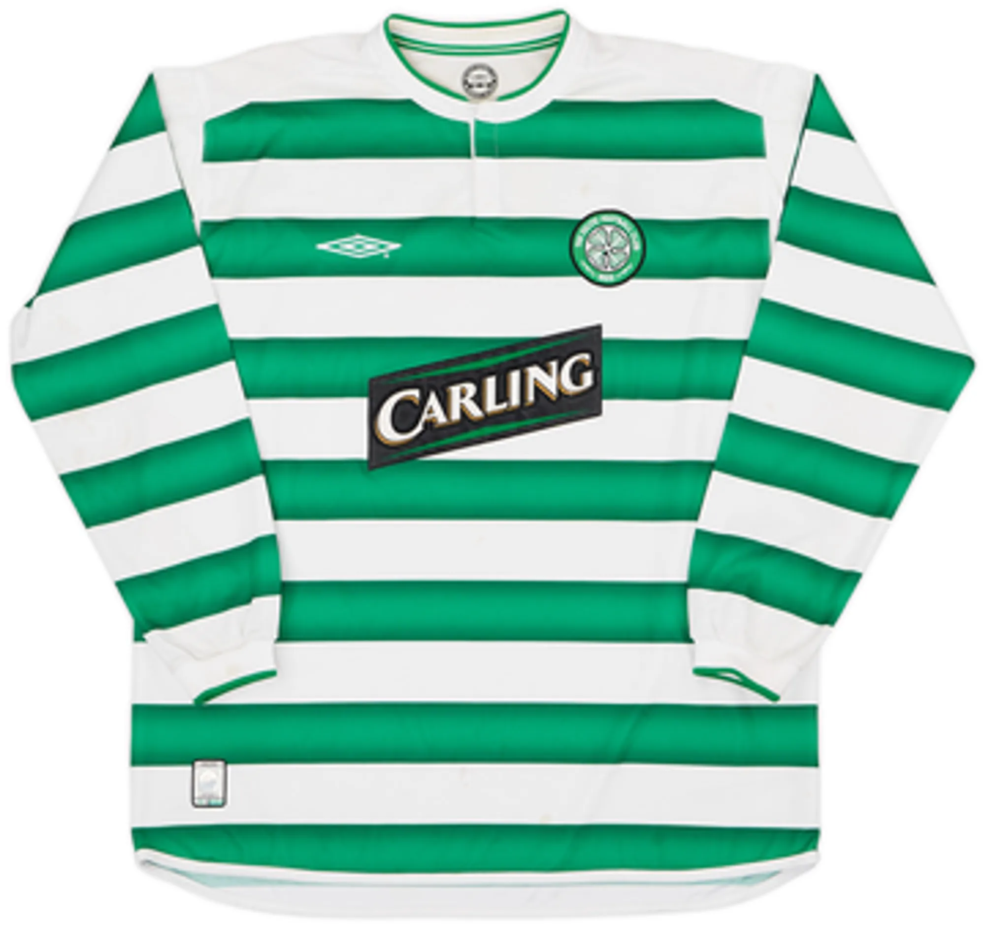 2003-04 Celtic Home L/S Shirt Lambert #14  - 6/10 - (XL)