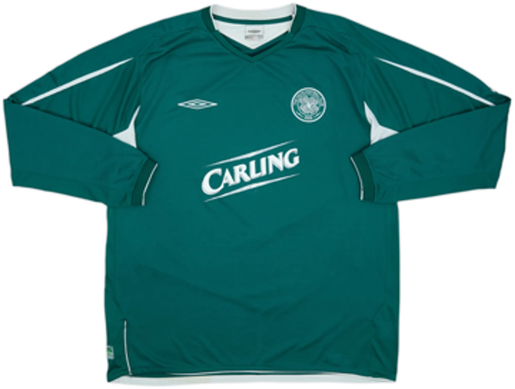 2004-05 Celtic Away L/S Shirt Juninho #7 - 8/10 - (L)