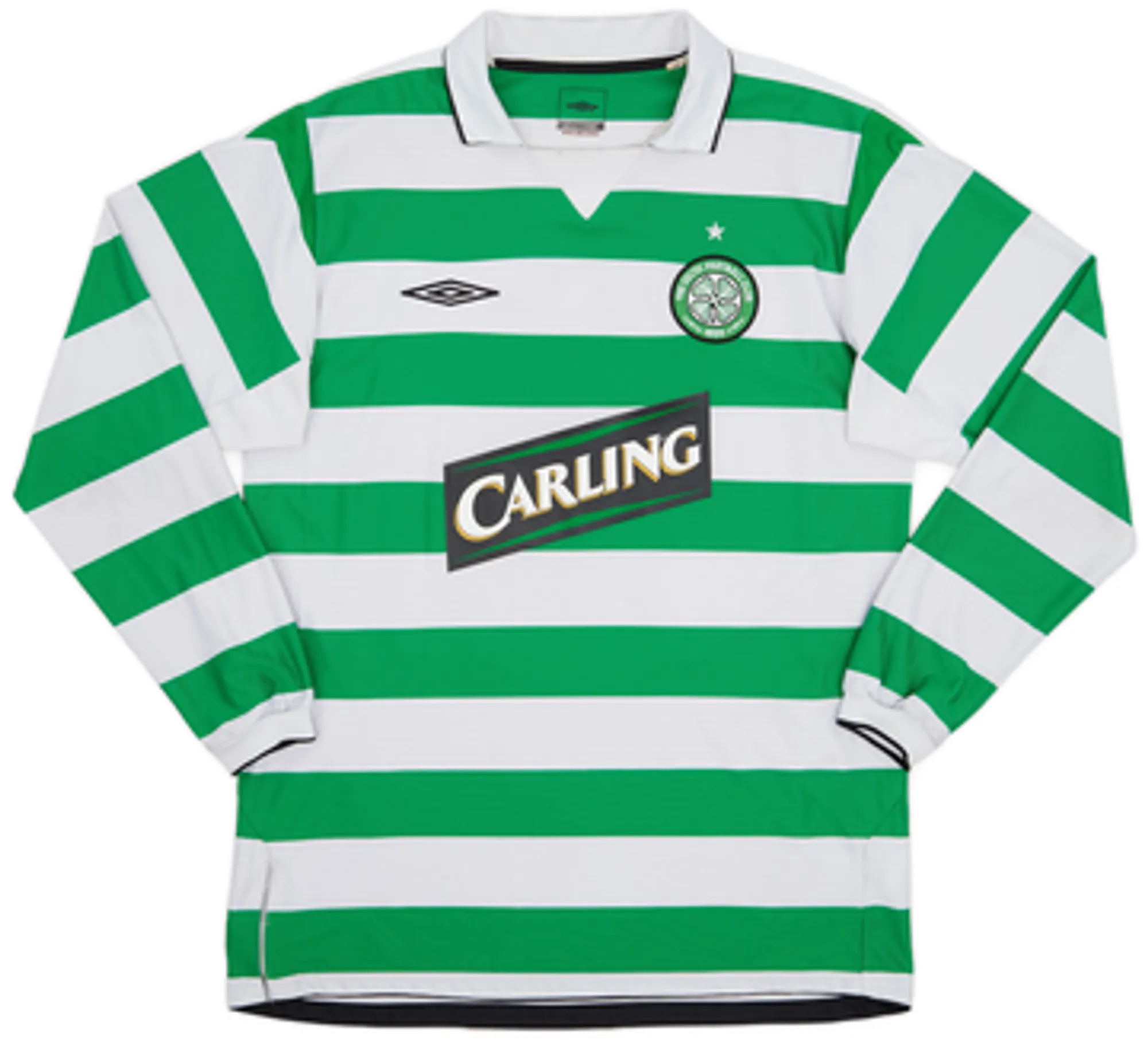 2004-05 Celtic Home L/S Shirt Lennon #18 - 5/10 - (L)