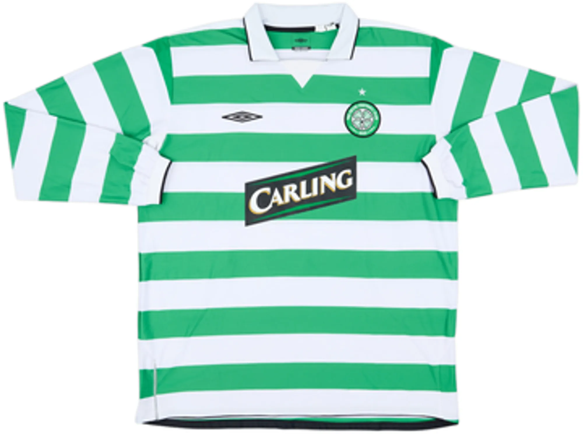 2004-05 Celtic Home L/S Shirt Petrov #19 - 8/10 - (XXL)