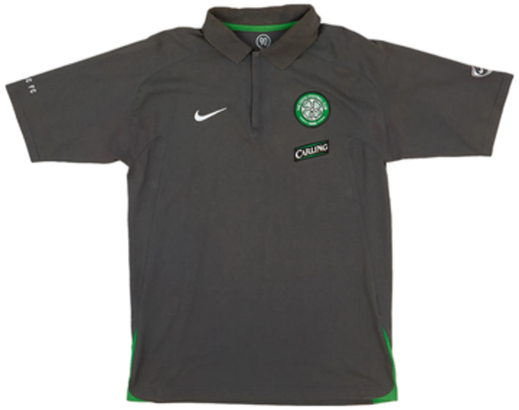 2005-06 Celtic Nike 1/4 Zip Polo Shirt - 9/10 - (M)