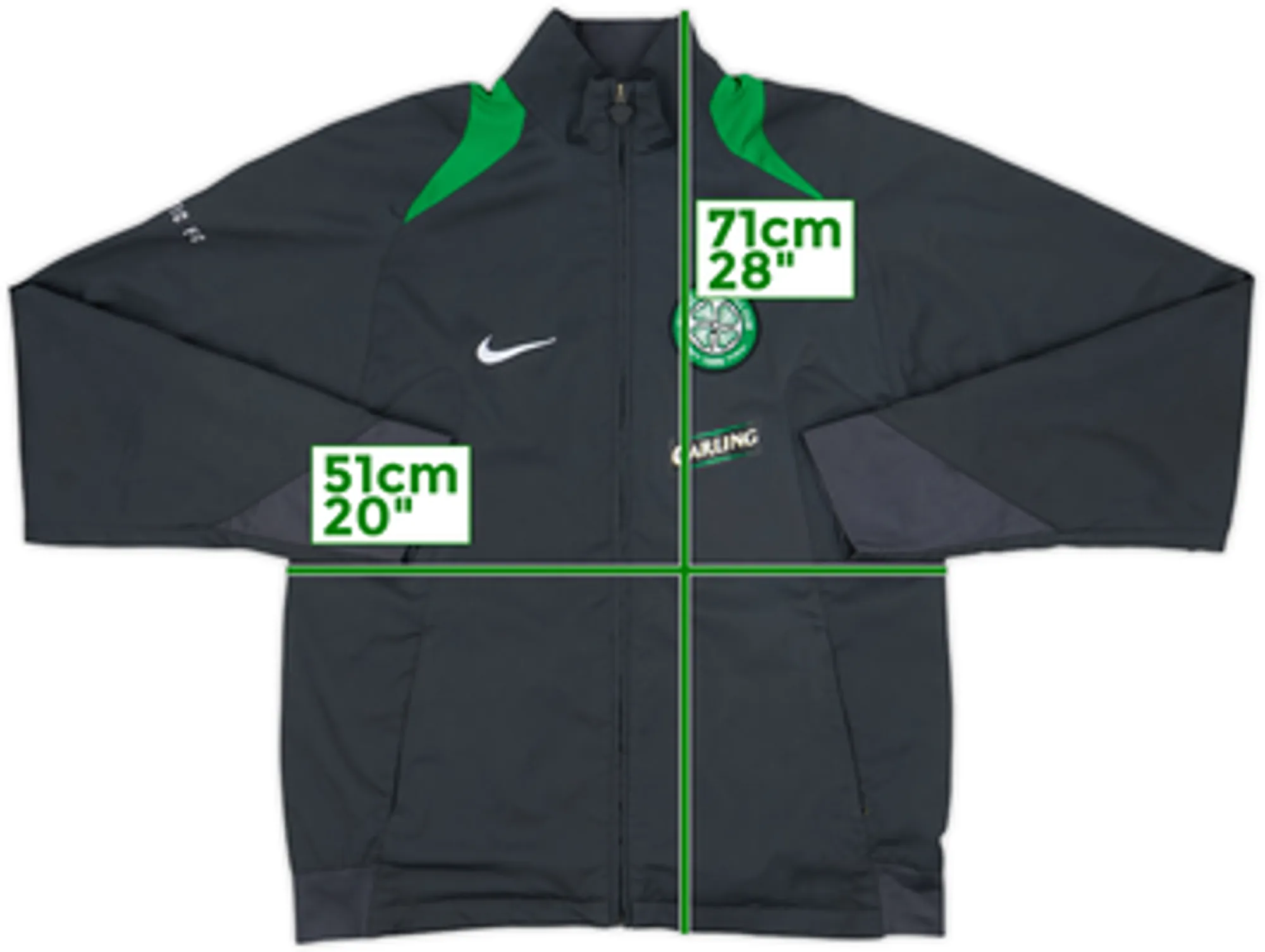 2005-06 Celtic Nike Track Jacket - 8/10 - (S)