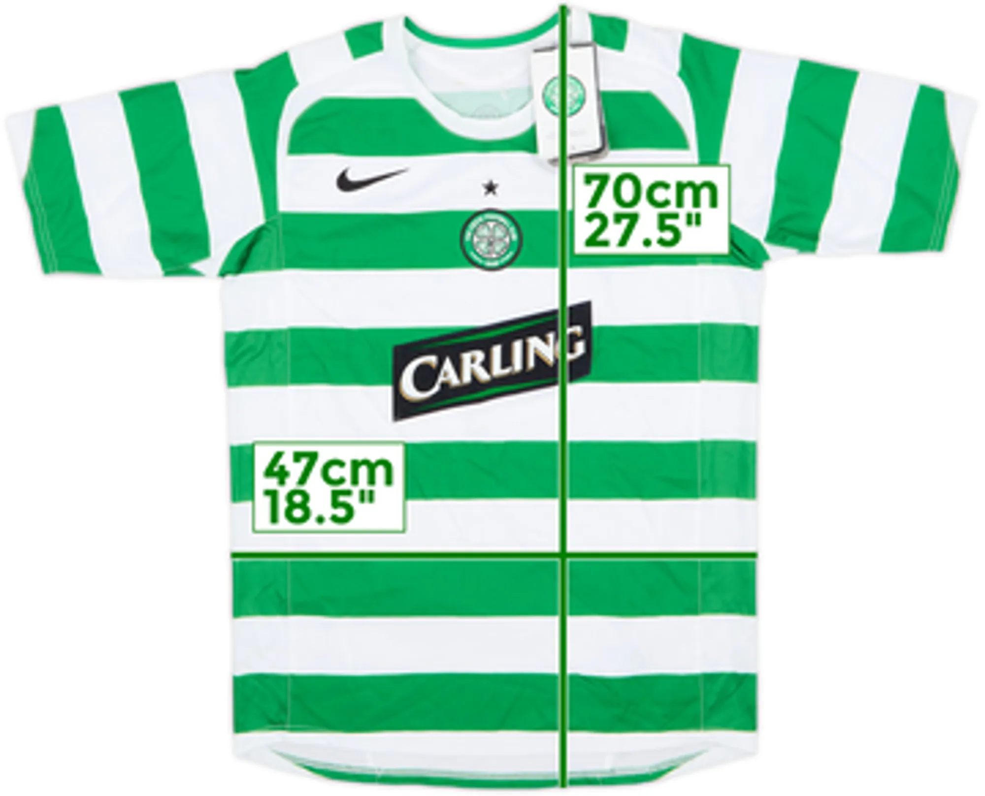 2005-07 Celtic Home Shirt (L.Boys)