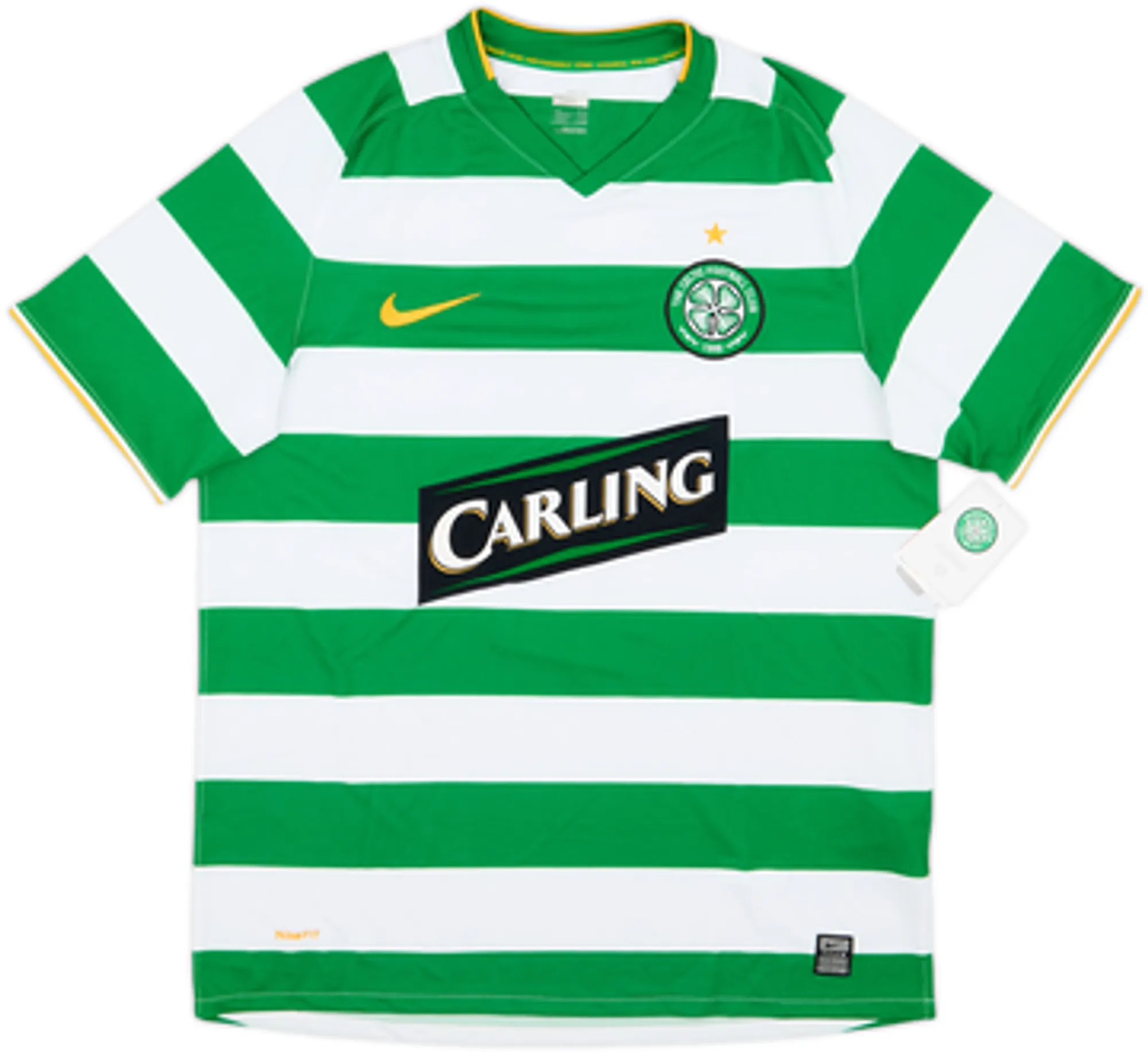 2008-10 Celtic Home Shirt Caldwell #5 (M)