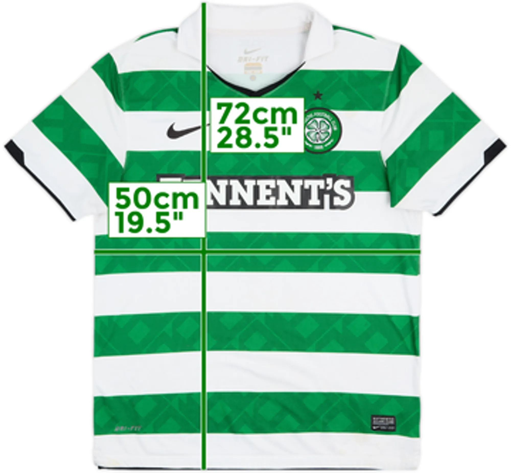 2010-12 Celtic Home Shirt - 5/10 - (M)