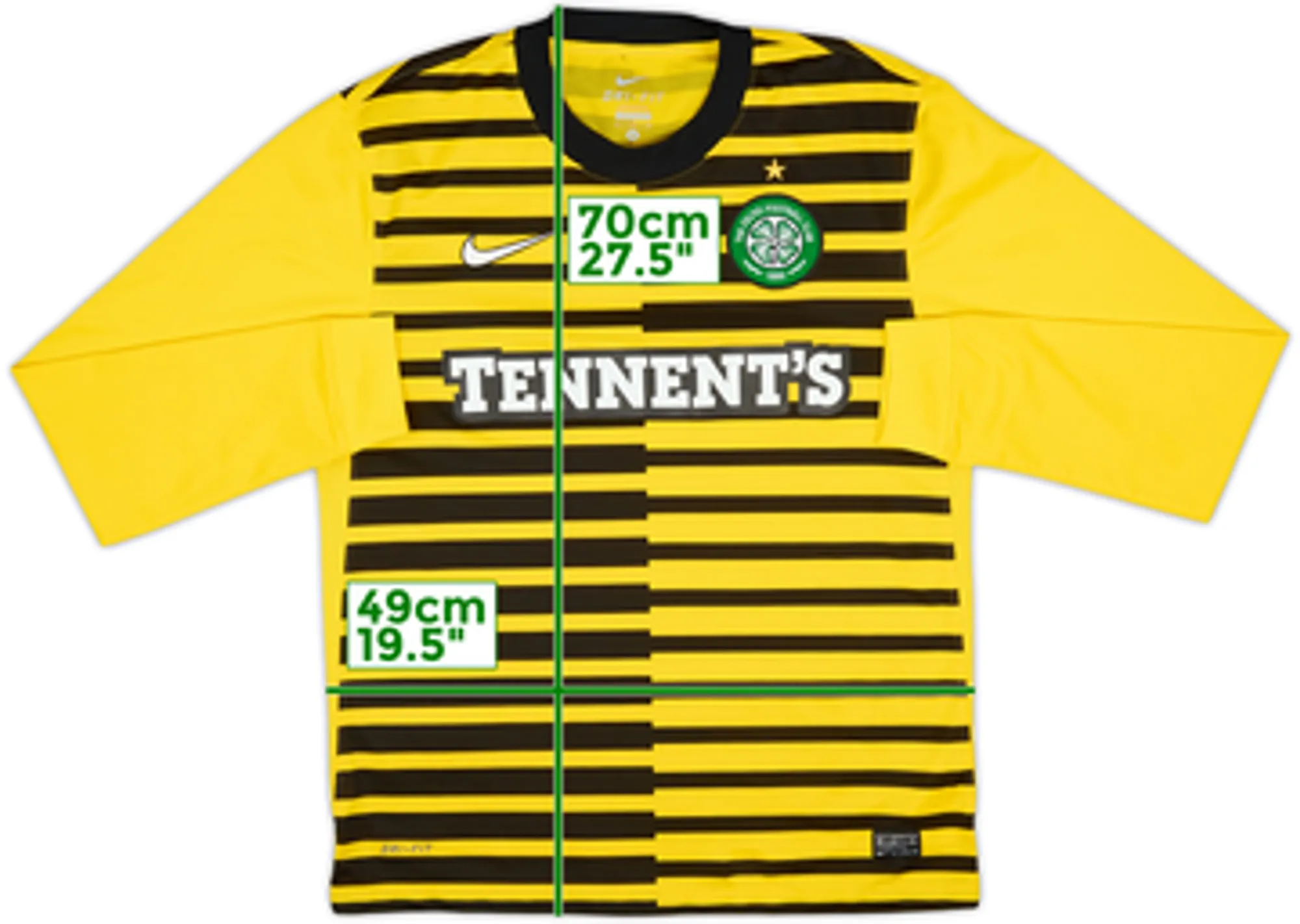 2011-12 Celtic Third L/S Shirt - 10/10 - (M)
