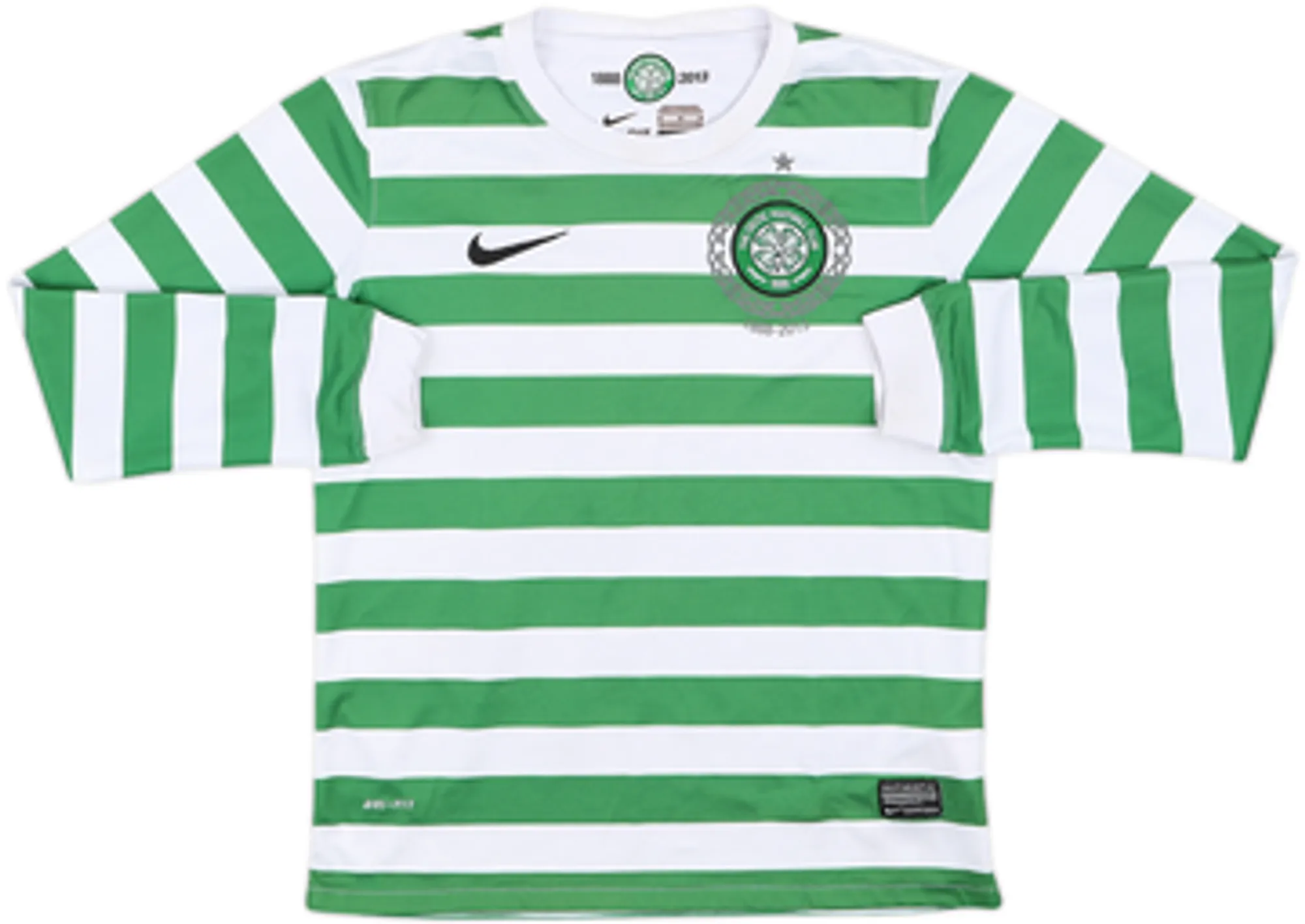 2012-13 Celtic '125th Anniversary' Home L/S Shirt Commons #15 - 8/10 - (M.Boys)