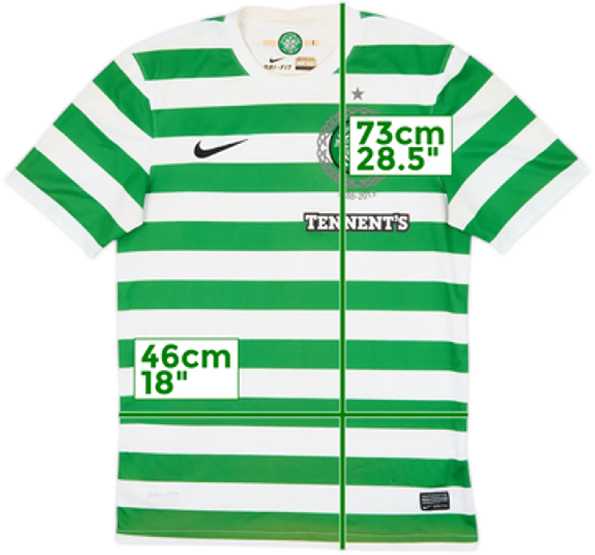 2012-13 Celtic '125th Anniversary' Home Shirt - 6/10 - (S)