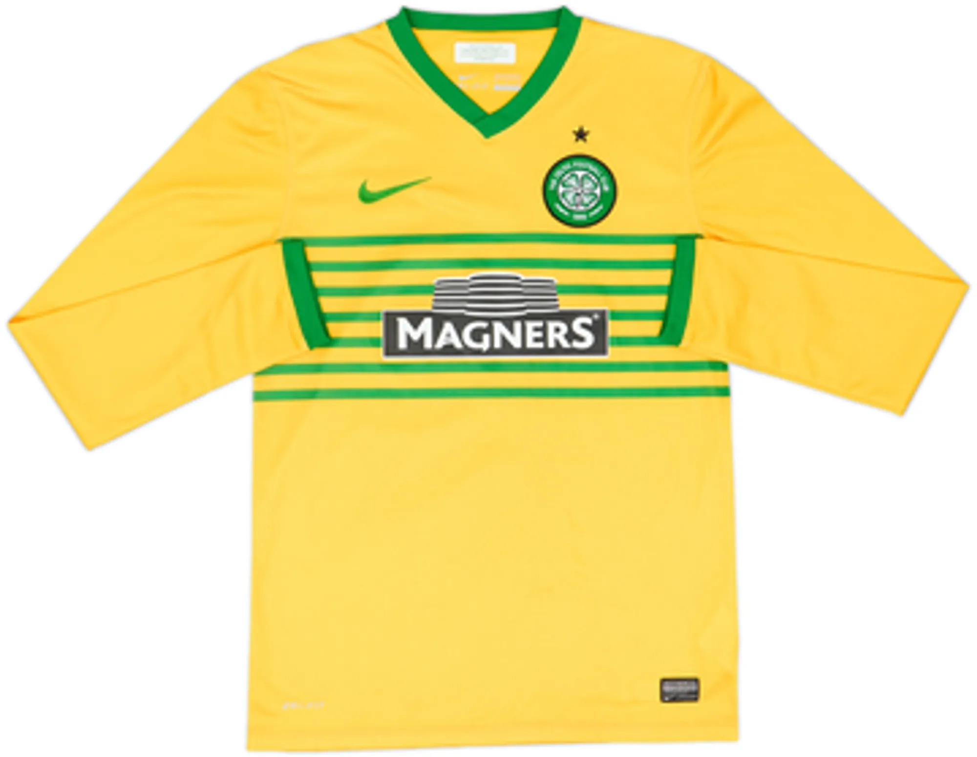 2013-14 Celtic Away L/S Shirt Virgil #5 - 9/10 - (M)