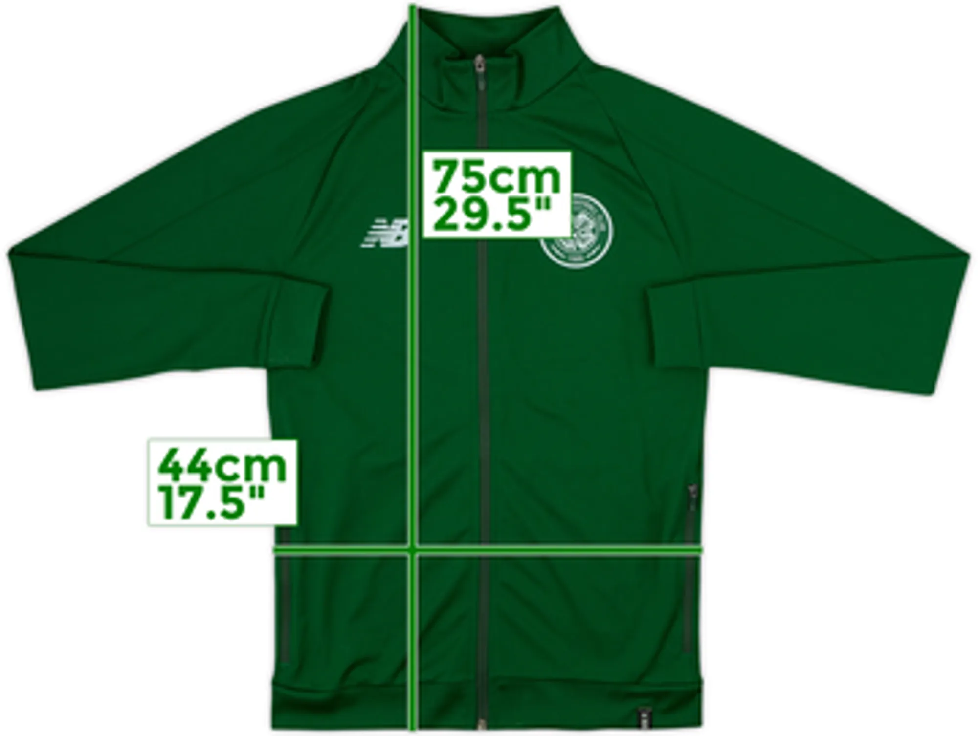 2018-19 Celtic New Balance Track Jacket - 7/10 - (XL)