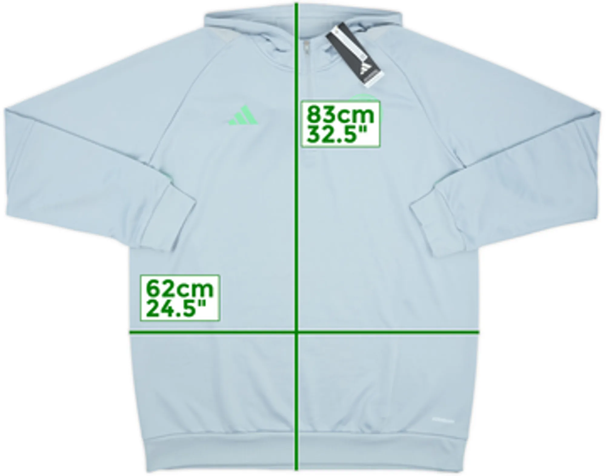 2023-24 Celtic adidas 1/4 Zip Hooded Sweat Top (XL)