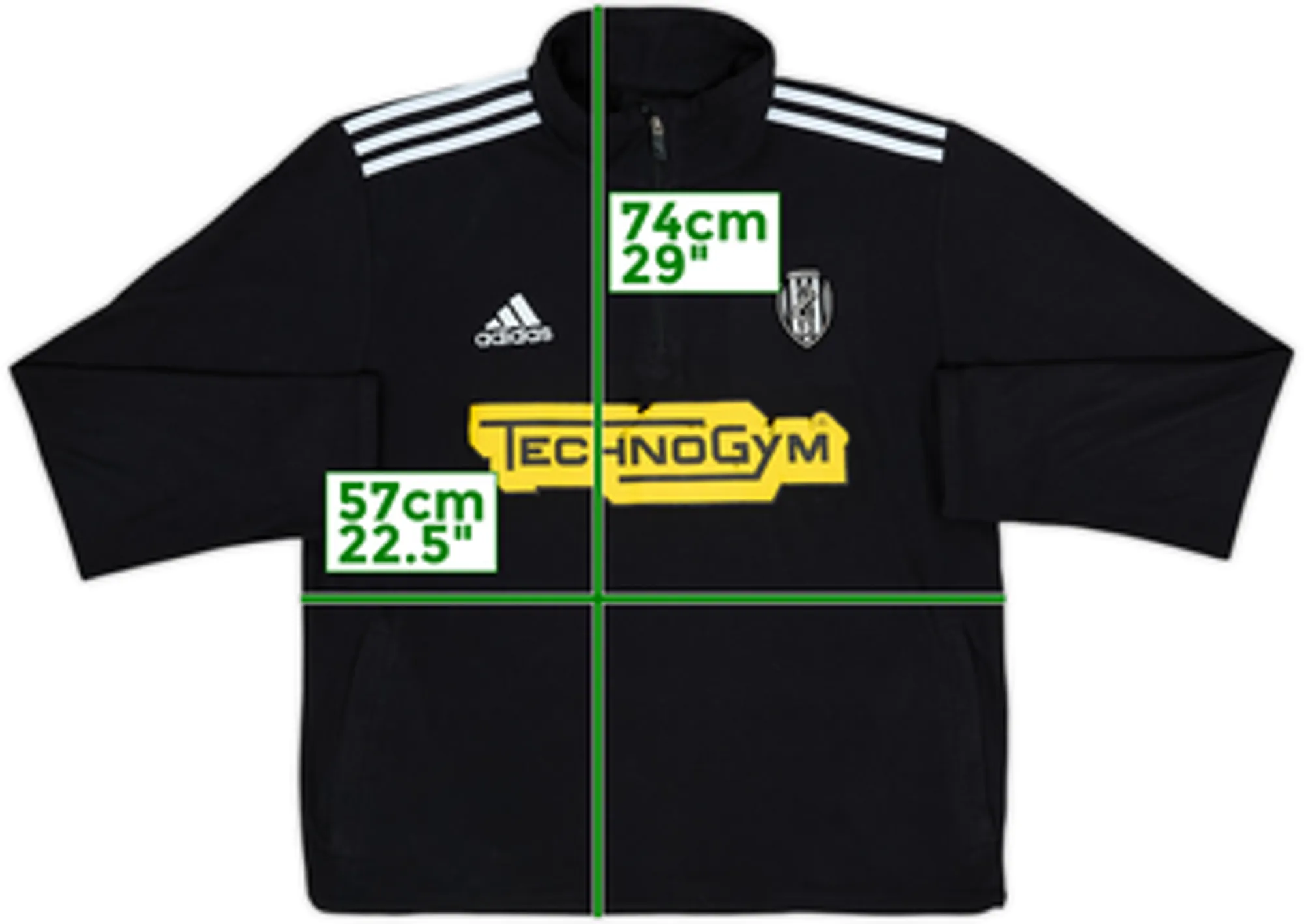 2010-12 Cesena adidas 1/4 Zip Training Top - 5/10 - (S)